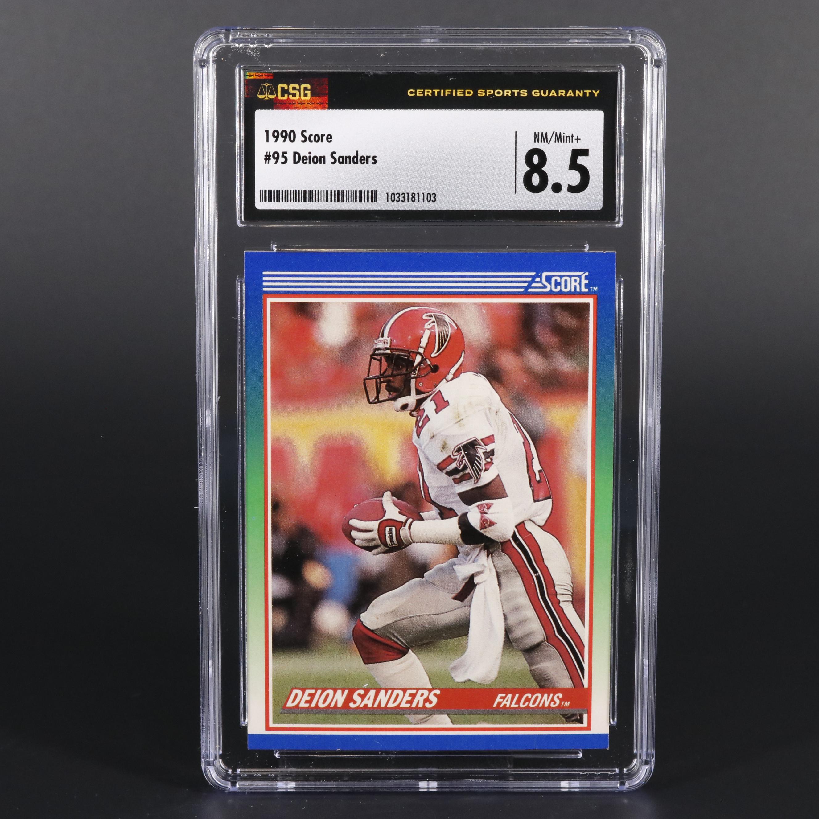 1990 Score Deion Sanders CSG 8.5 95 EBTH