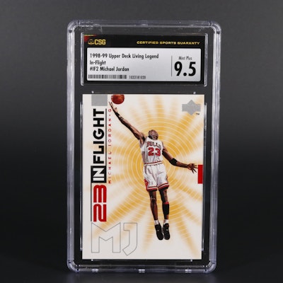 1998 Upper Deck Living Legend Michael Jordan #1F2 CSG 9.5 Mint+ Basketball Card