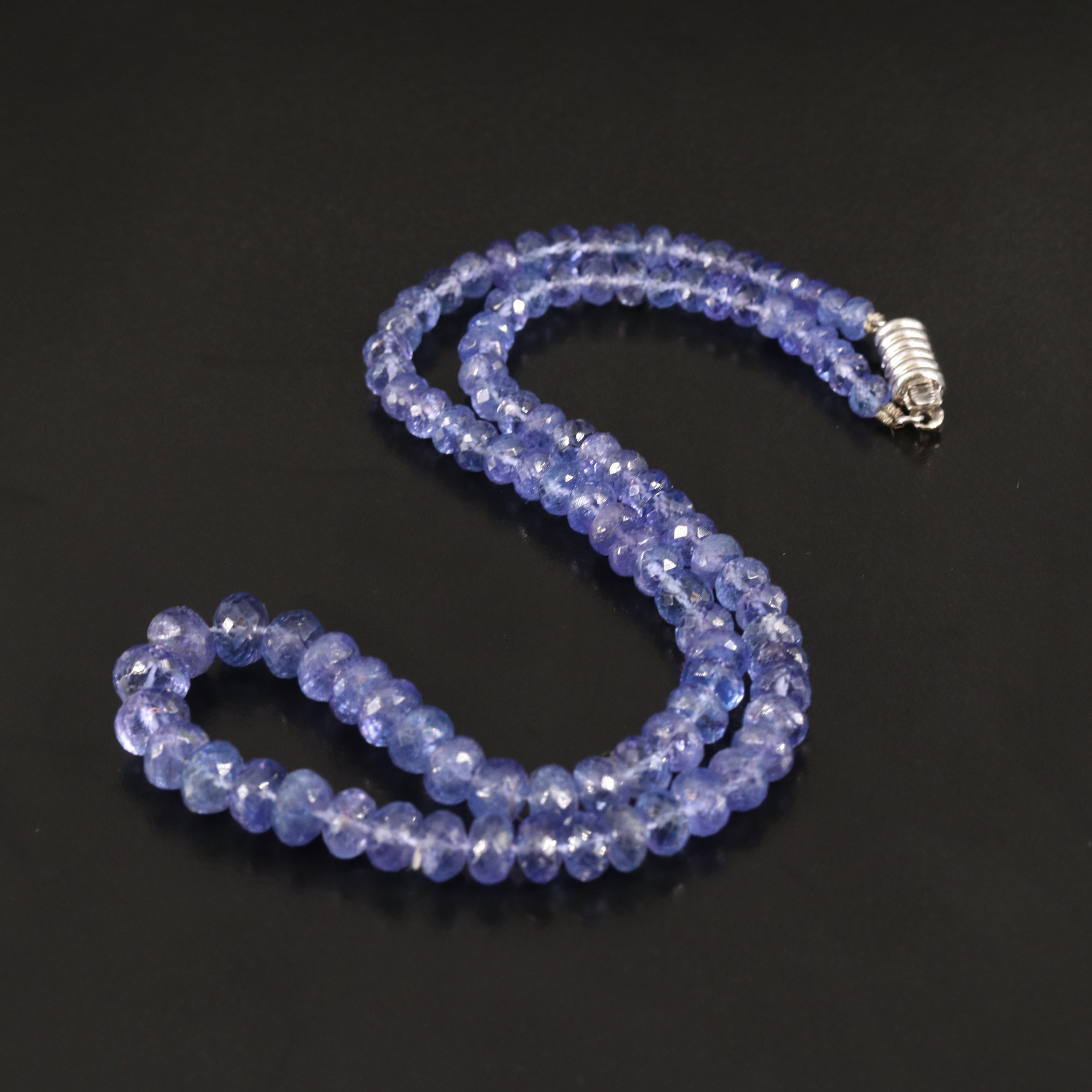 14K Tanzanite Bead Necklace EBTH