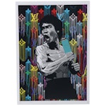 Death NYC Pop Art Graphic Print Homage to Louis Vuitton Featuring Bruce Lee