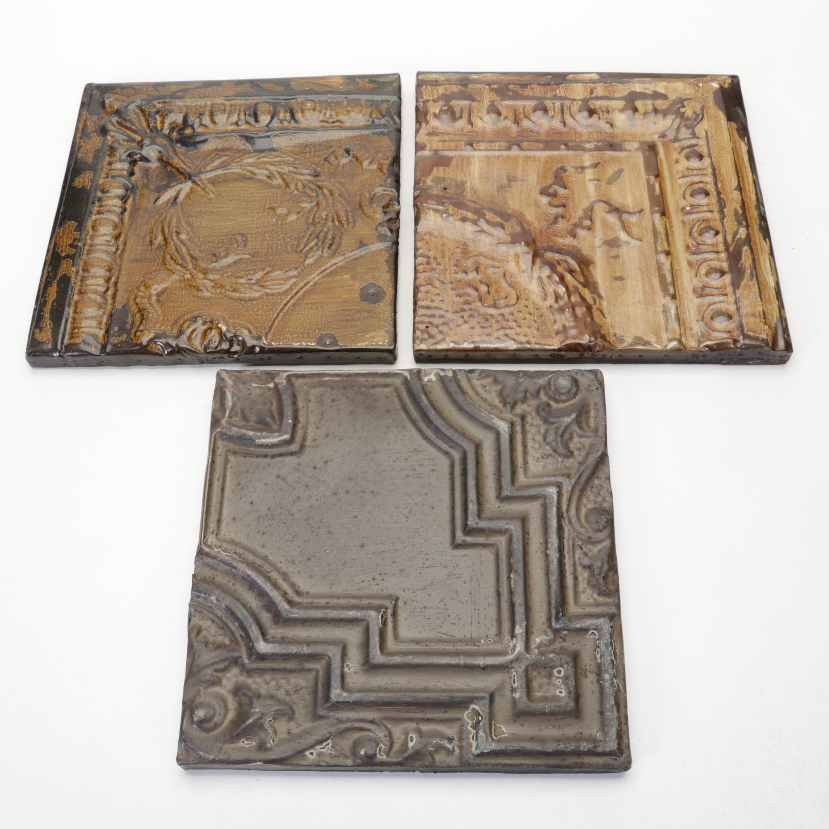 Metal Ceiling Tile Wall Art EBTH