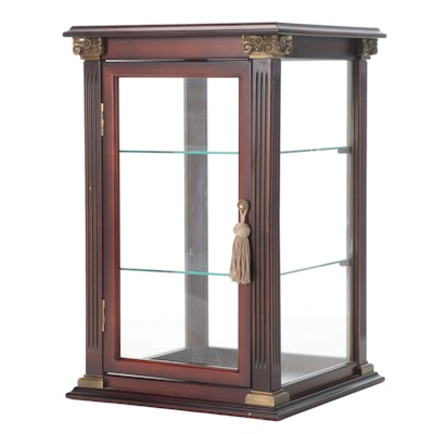 The Bombay Company Neoclassical Style Parcel-Gilt Table Top Display Cabinet