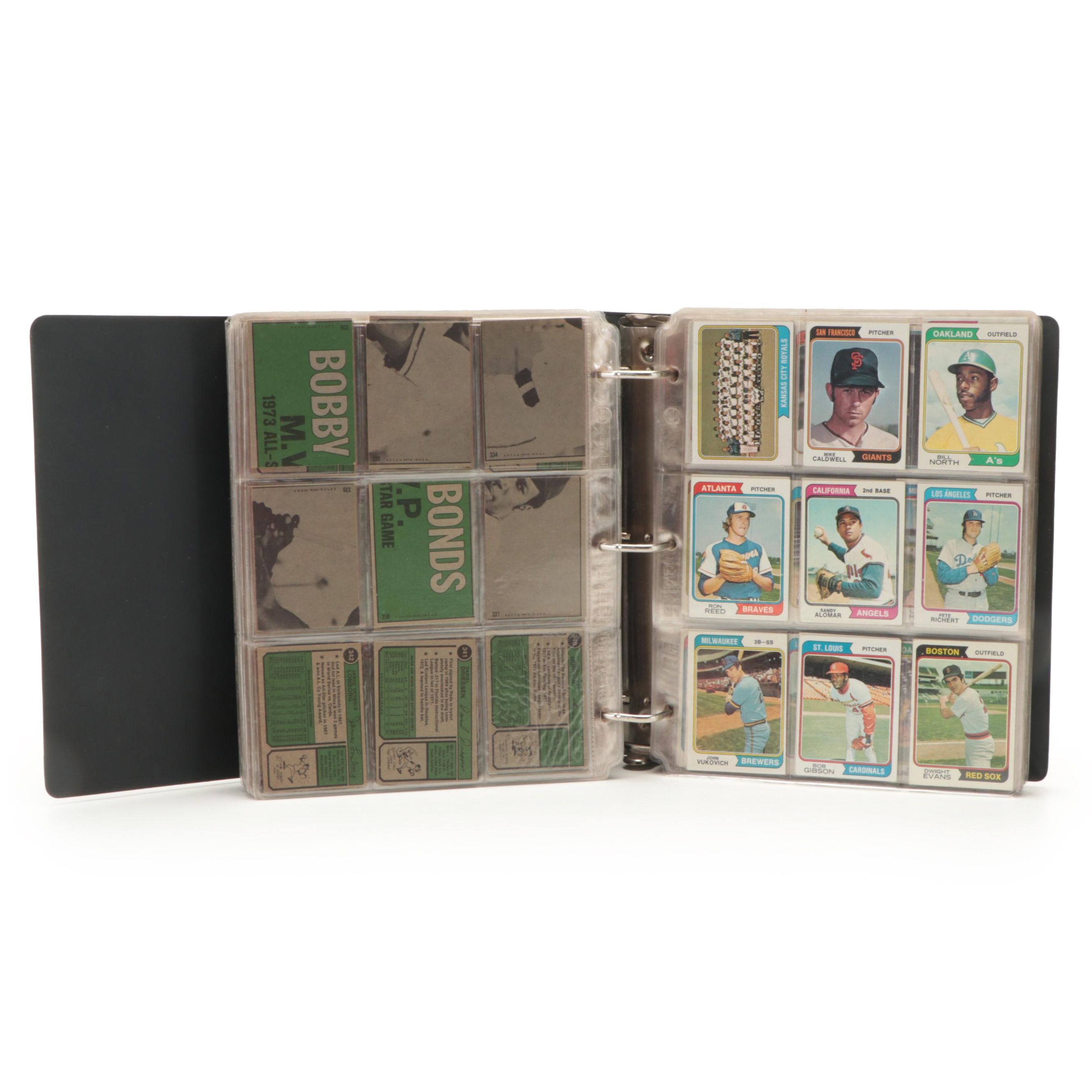 1974 Topps Baseball Cards Complete Set Including Complete Traded Card ...