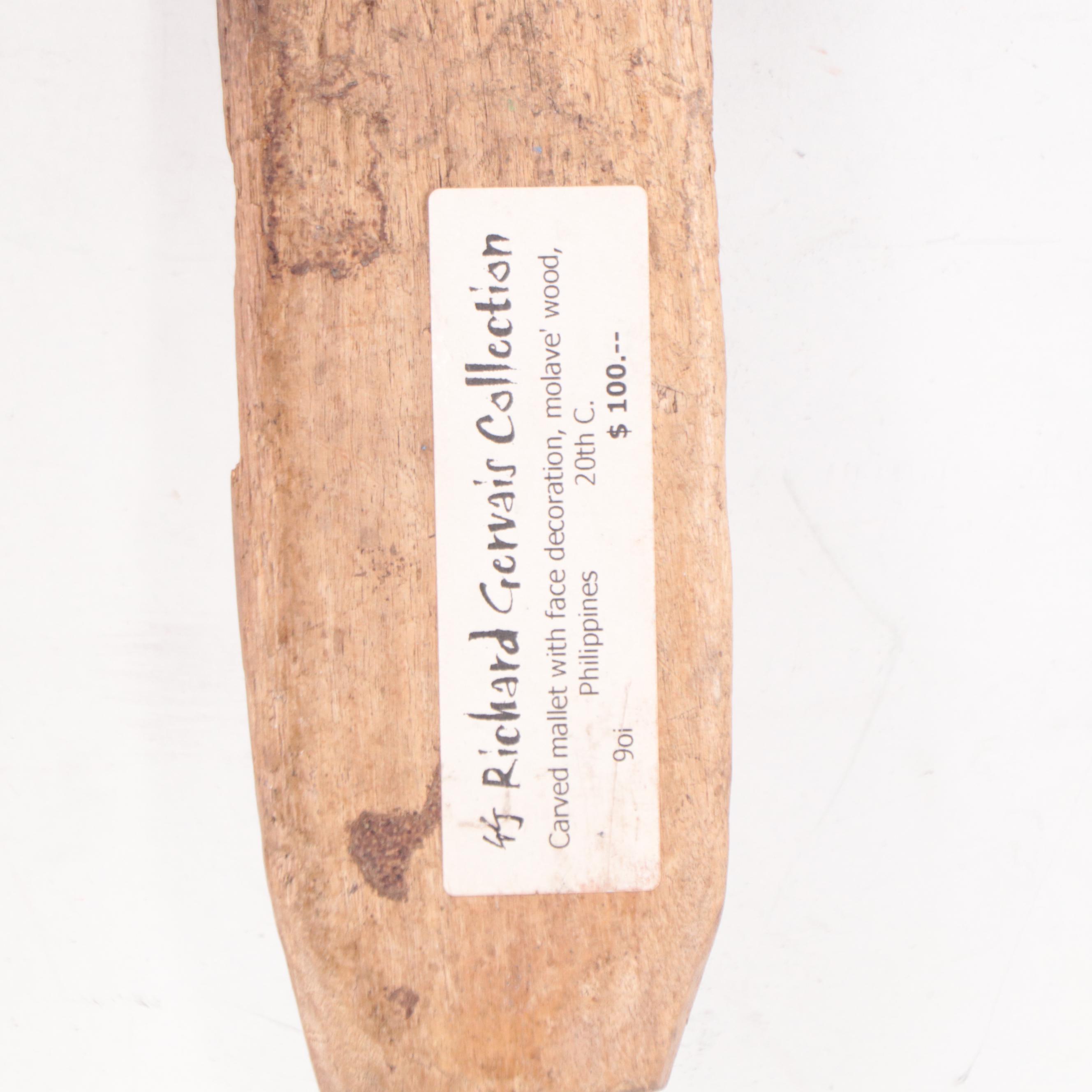 Filipino HandCarved Wood Mortar and Pestle EBTH