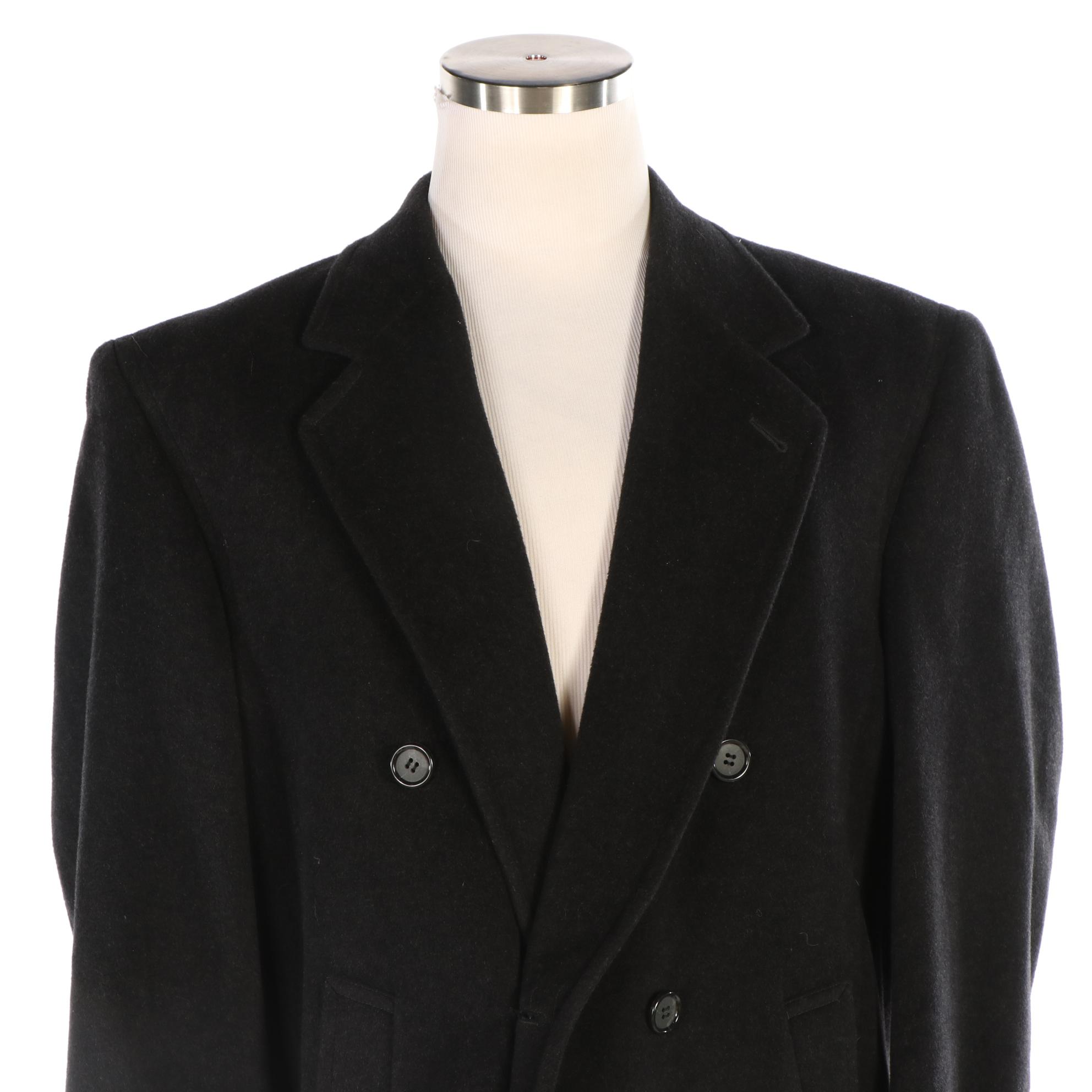 Men's Kasper DoubleBreasted Coat in Wool/Cashmere Blend EBTH