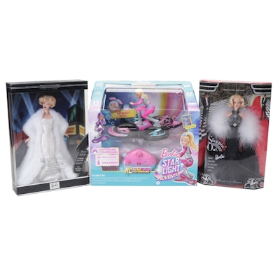Mattel "Hollywood Premiere", "Steppin' Out", & "Star Light Adventure" Barbies