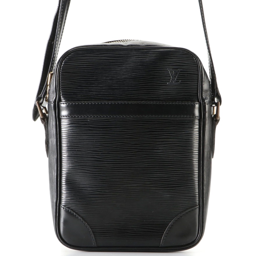Louis Vuitton Danube Crossbody Bag in Black Epi Leather