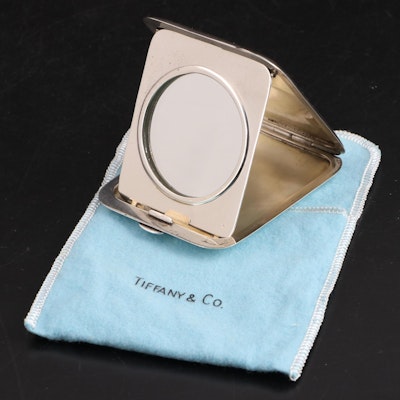 Monogrammed Tiffany & Co. Sterling Folded Compact Mirror
