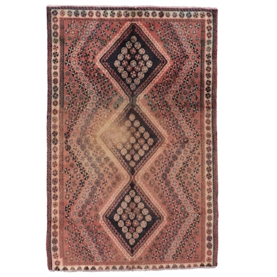 4'3 x 6'8 Hand-Knotted Persian Shiraz Area Rug
