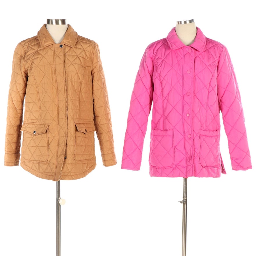 Isaac Mizrahi Live Padded/Quilted Snap-Front Jackets