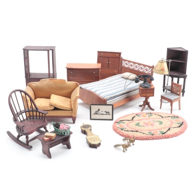 Doll House Furniture and Accessories, Mid to Late 20th Century