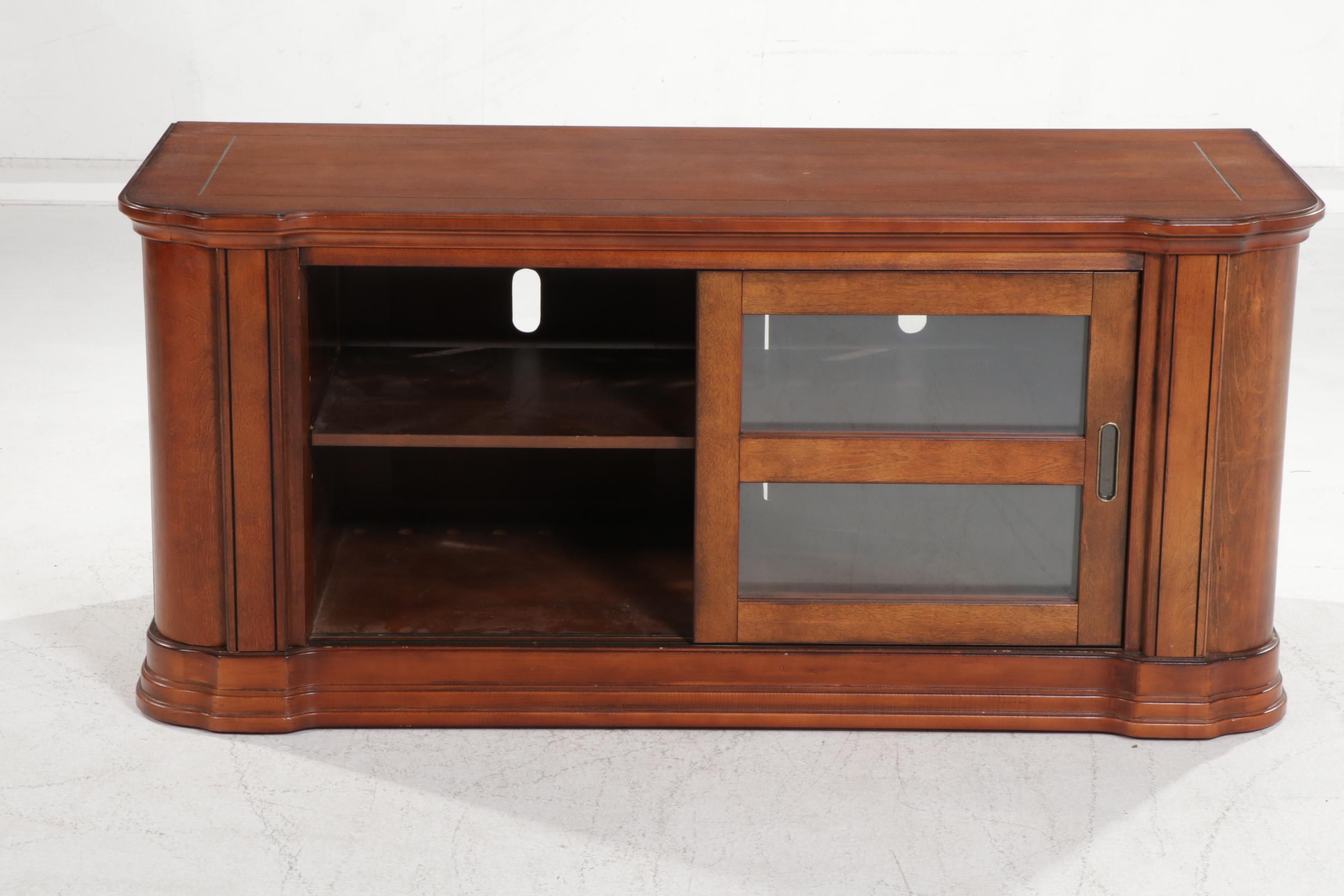 Altra Furniture WoodGrained and Glass Door Media Console EBTH