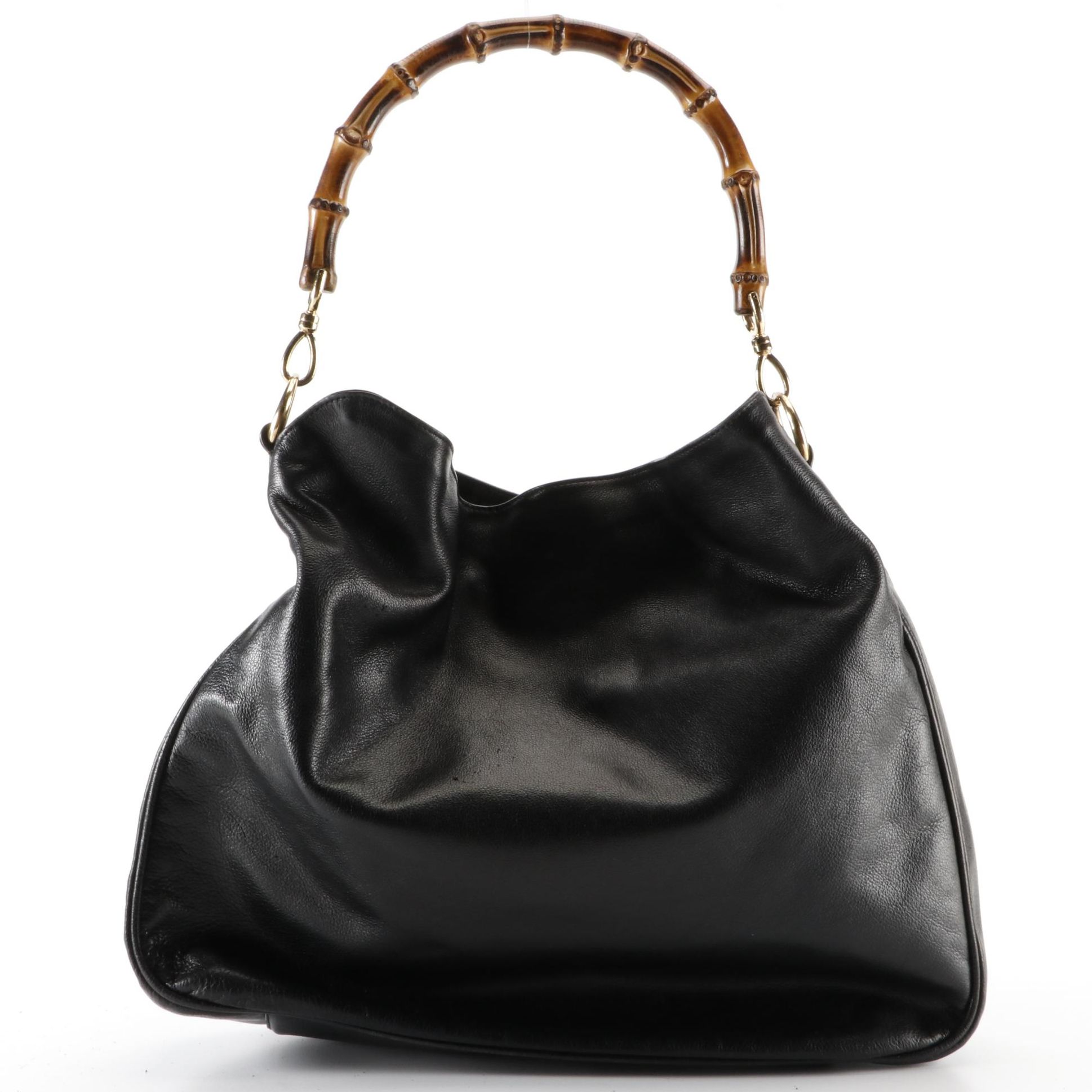 Gucci Bamboo Leather Shoulder Bag EBTH