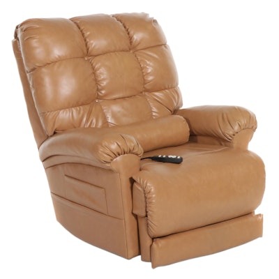 Mega Motion Faux Leather Recliner Chair Lift with Massage, 21st Century