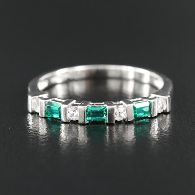 Sterling Emerald and Sapphire