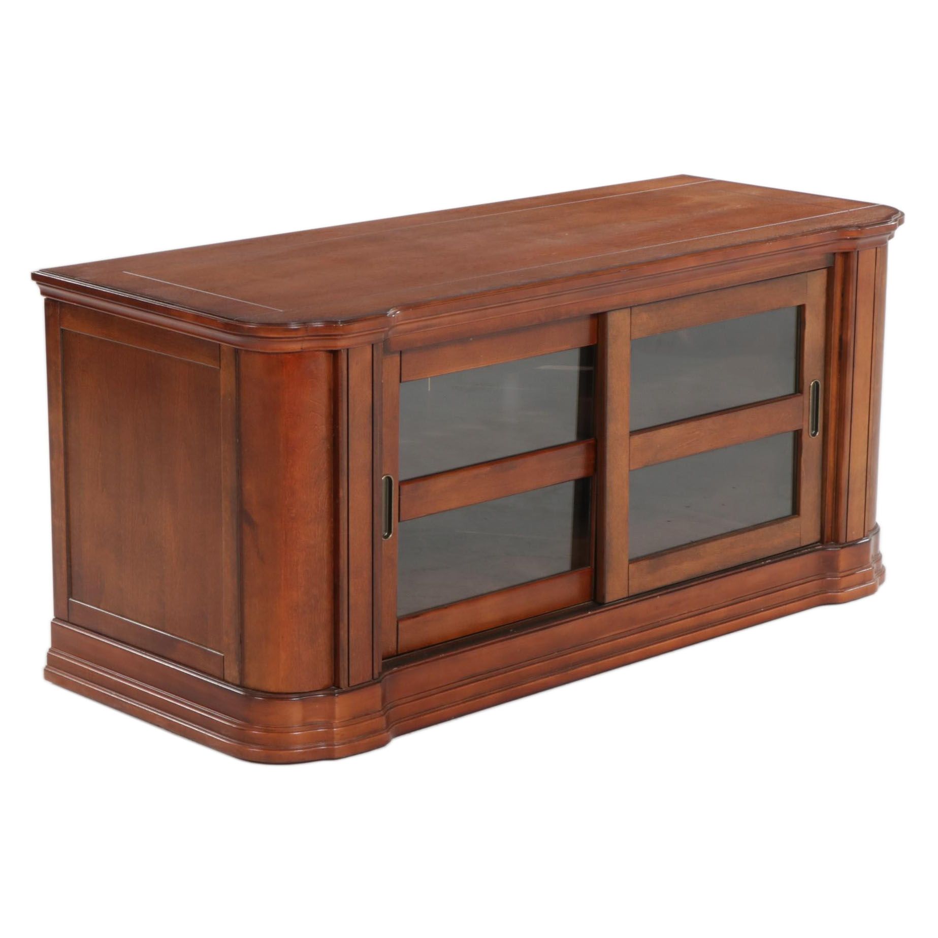 Altra Furniture WoodGrained and Glass Door Media Console EBTH