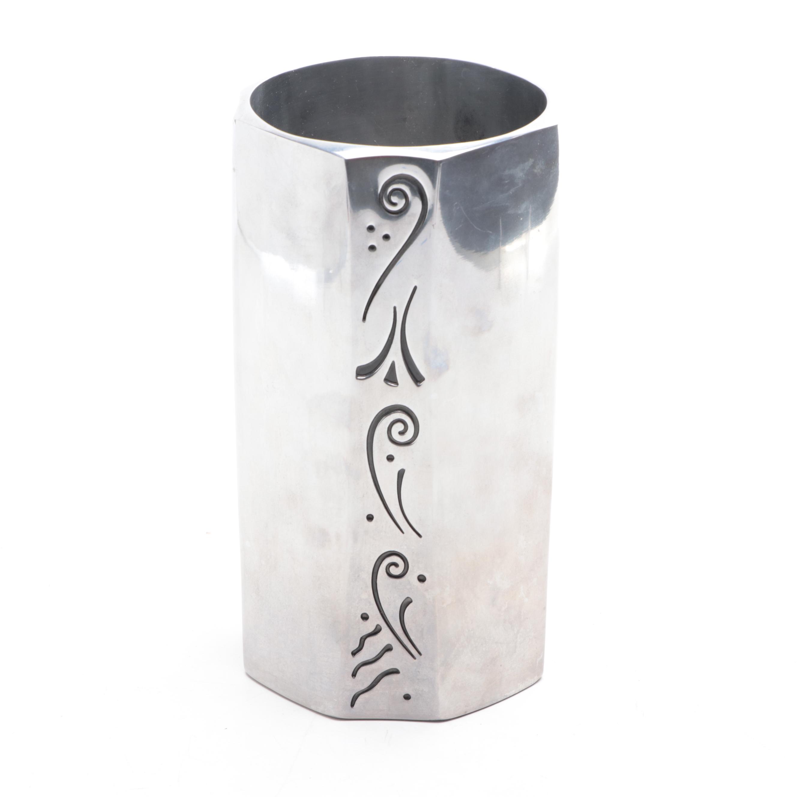 Americanna Pewter Goblets with Lenox Wine Chiller and Other