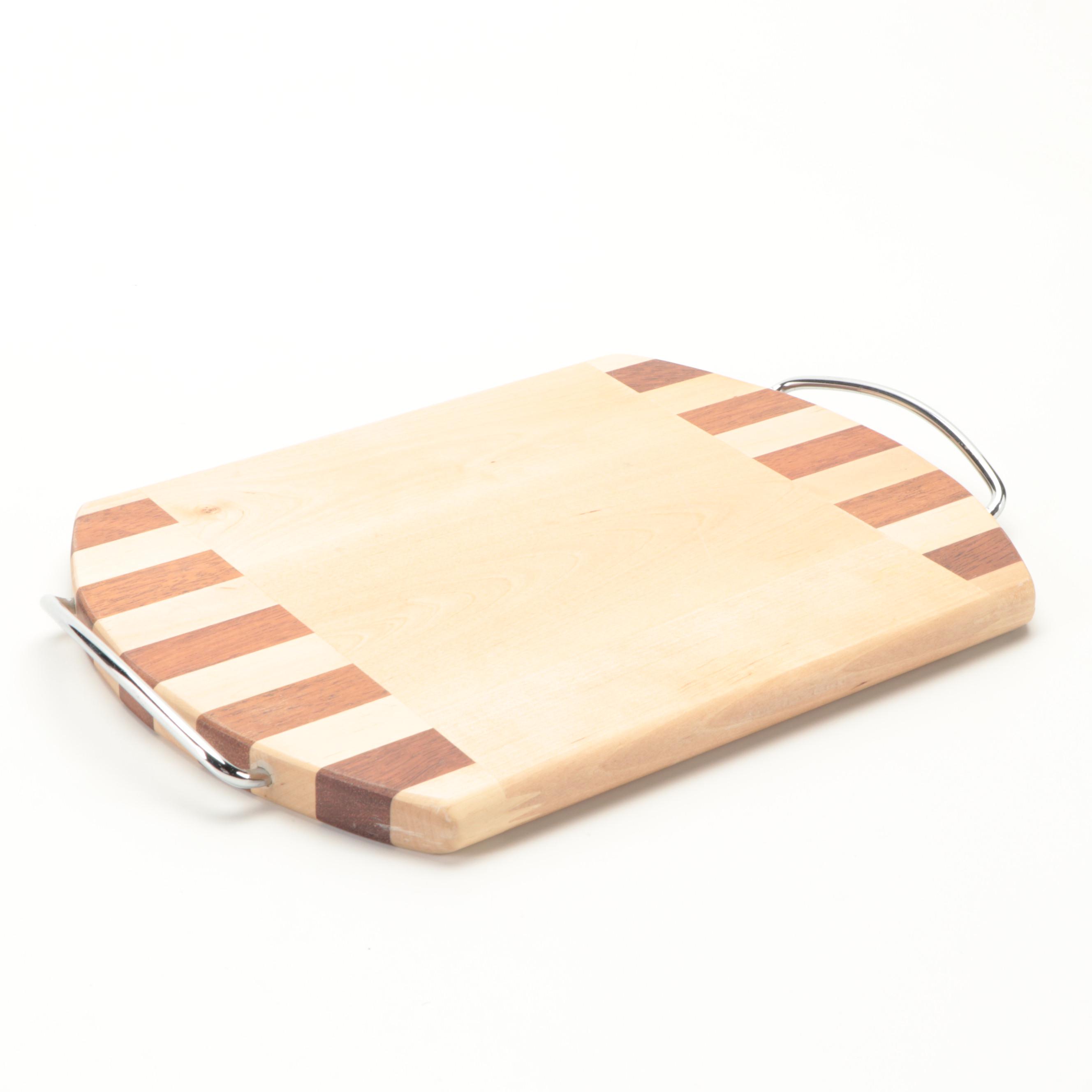 Fiesta Cheese Board and Knives with Other Cutting Board and Myrtle Bowl