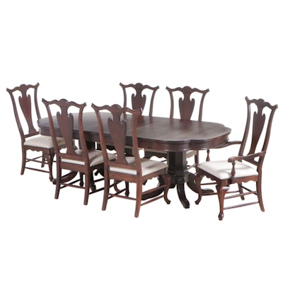 Seven-Piece Broyhill "Charlestowne Square" Cherrywood Dining Set