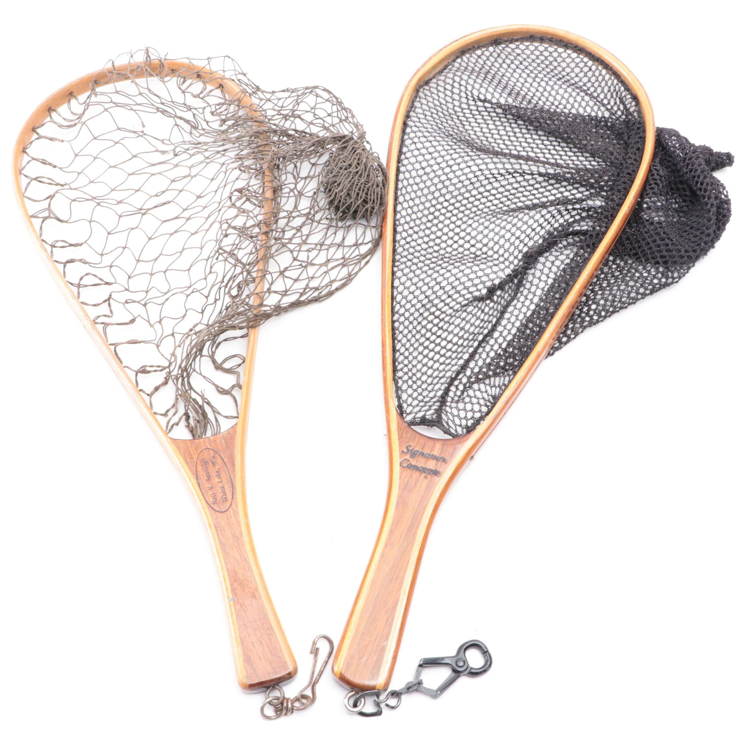 Neil V. Sanvidge and Signature Concepts Wood Fishing Nets EBTH
