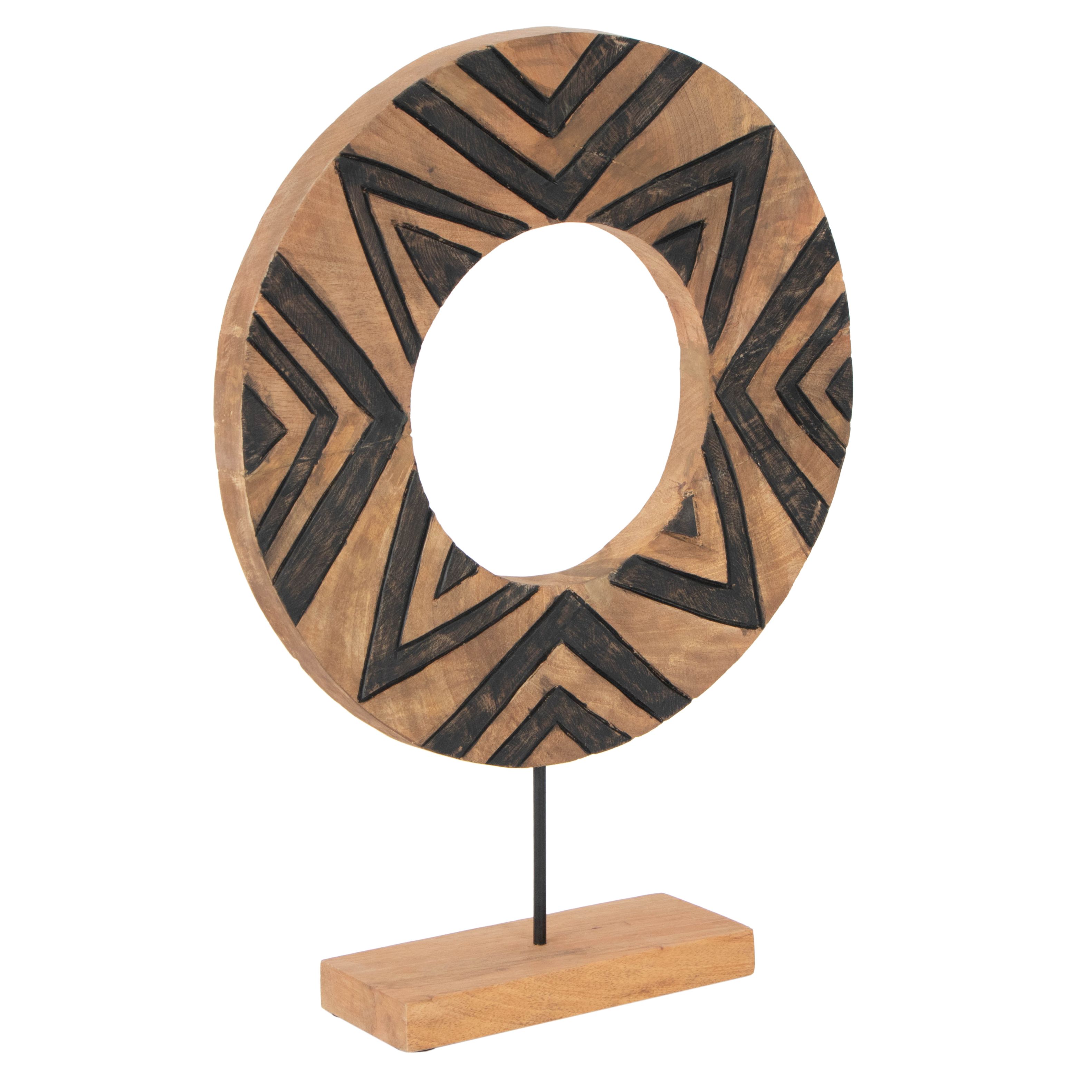 Decorative Carved Wood Tabletop Decor EBTH