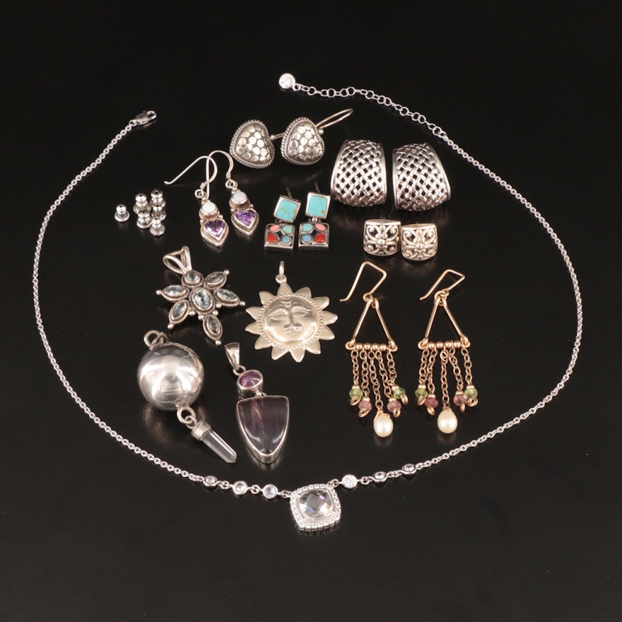 Sterling, Opal, Sky Blue Topaz and Pearls Featured in Jewelry Selection
