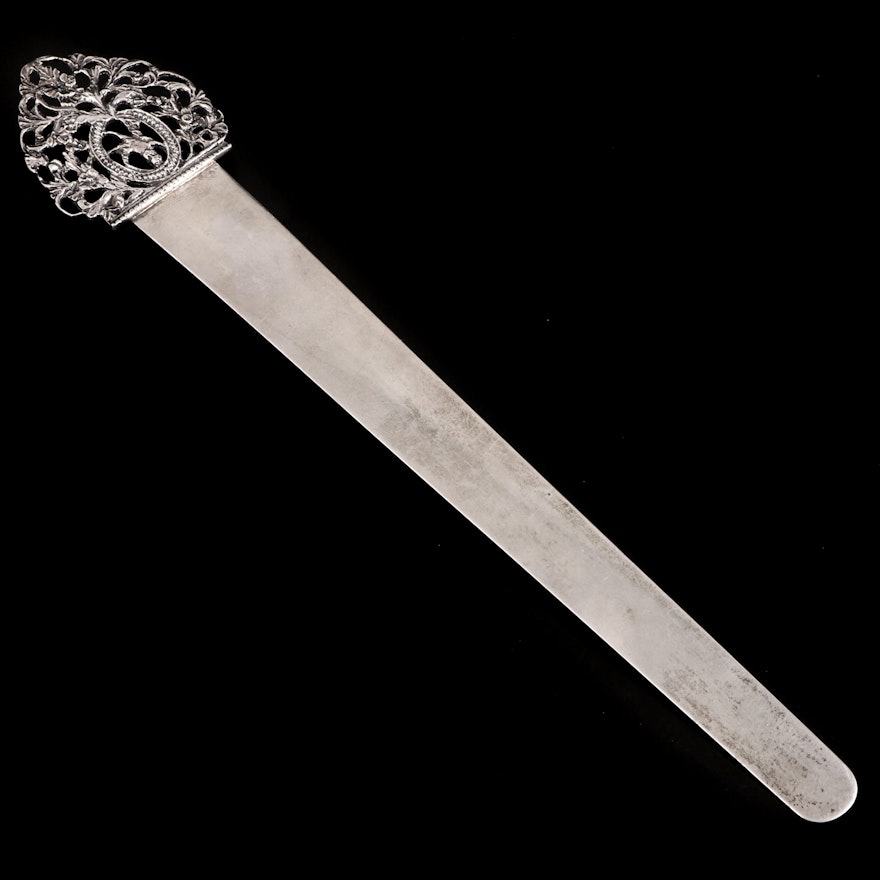Stuart Clifford of London English Sterling Silver Bookmark, 1898