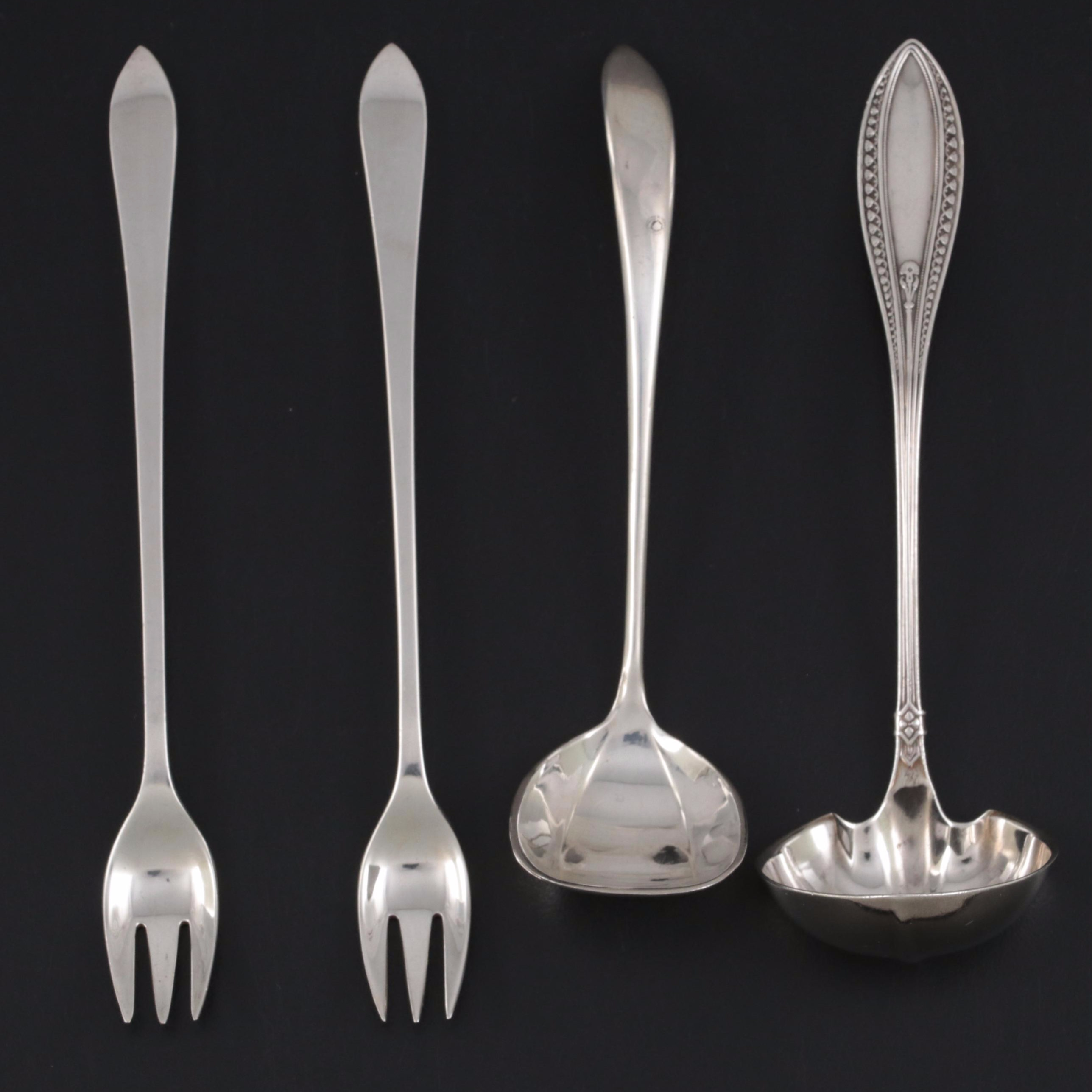 Tiffany & Co. Sterling Silver Crab Forks with Sterling Silver Ladles EBTH