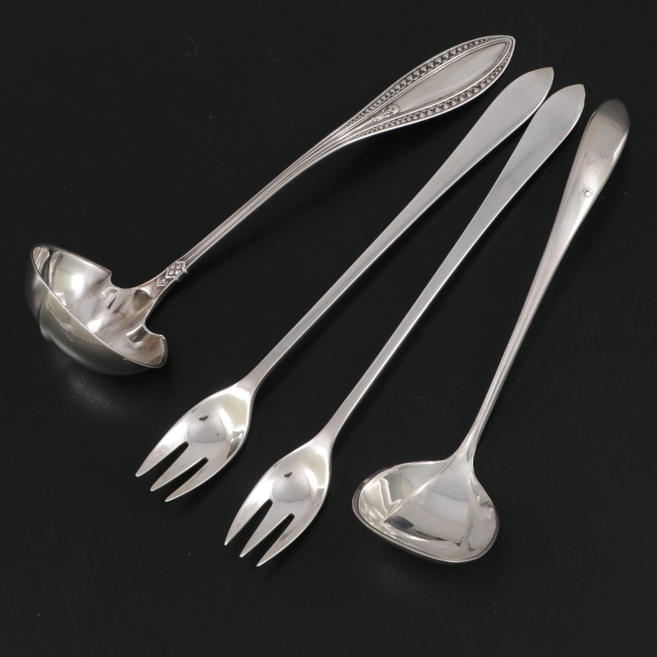 Tiffany & Co. Sterling Silver Crab Forks with Sterling Silver Ladles EBTH