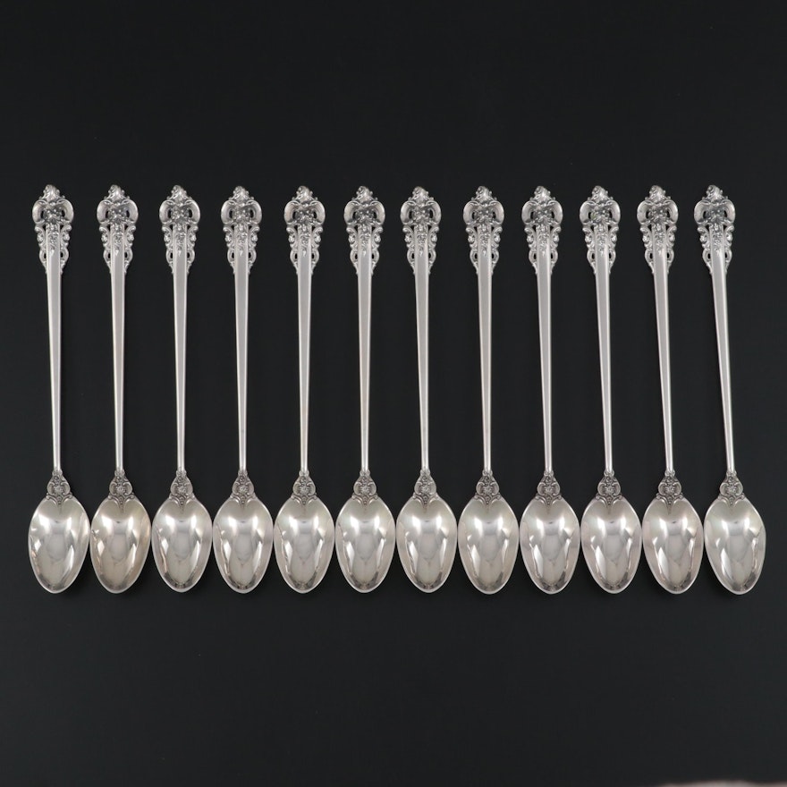 Wallace "Grande Baroque" Sterling Silver Iced Tea Spoons