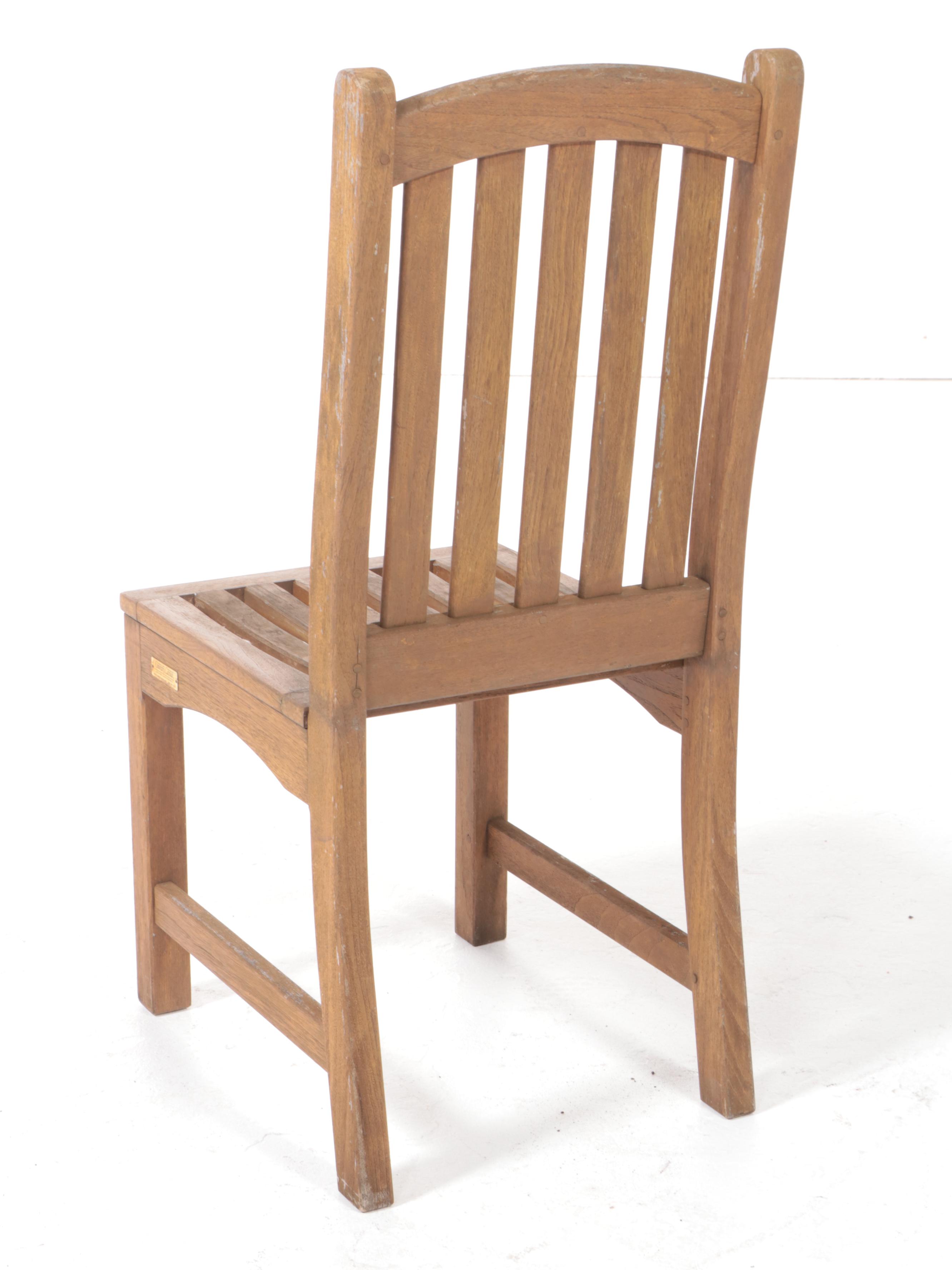 Country Casual Teak Patio Dining Set with Umbrella EBTH