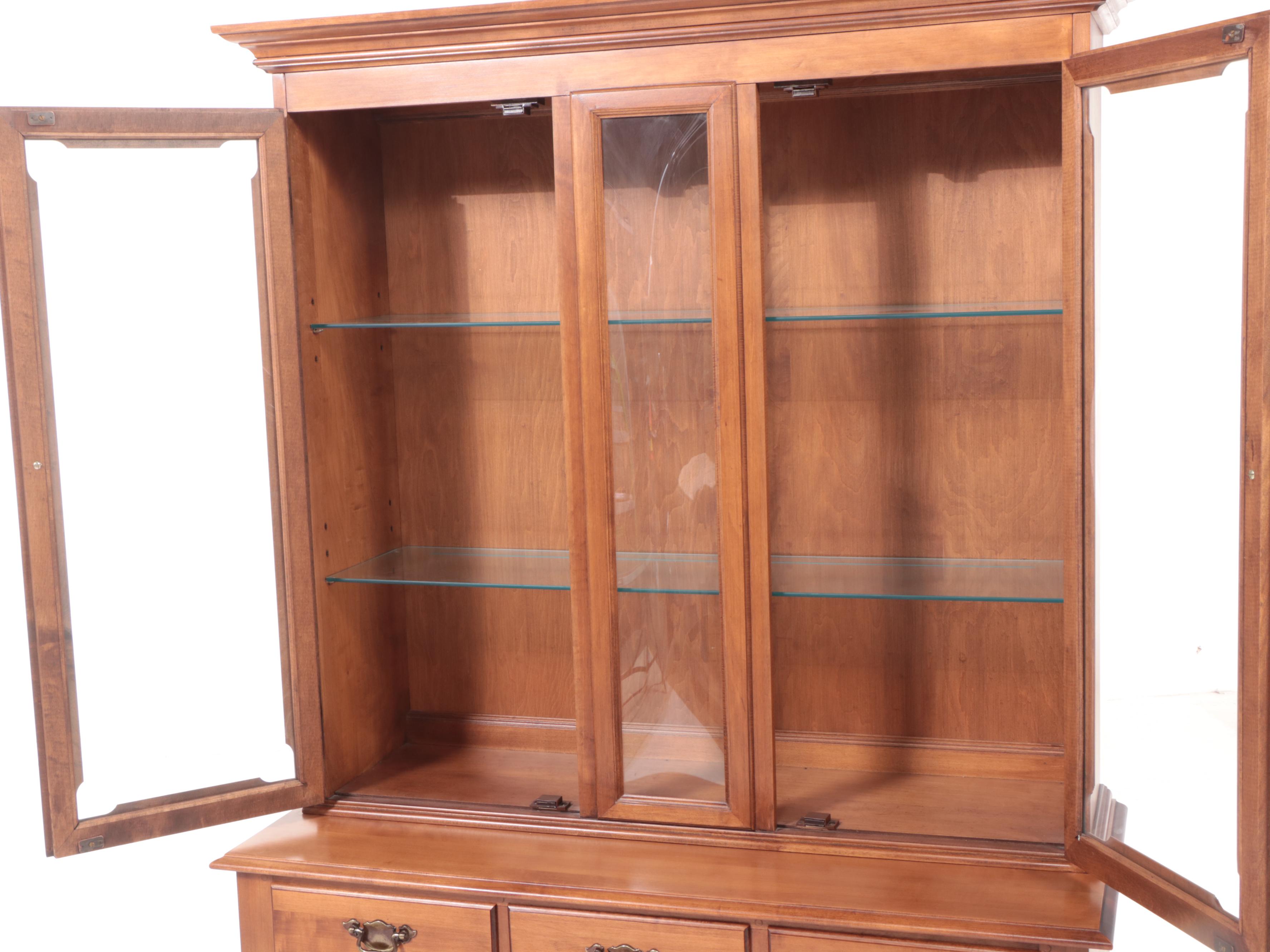 Tell City Chair Co. "Young Republic" Maple China Cabinet | EBTH