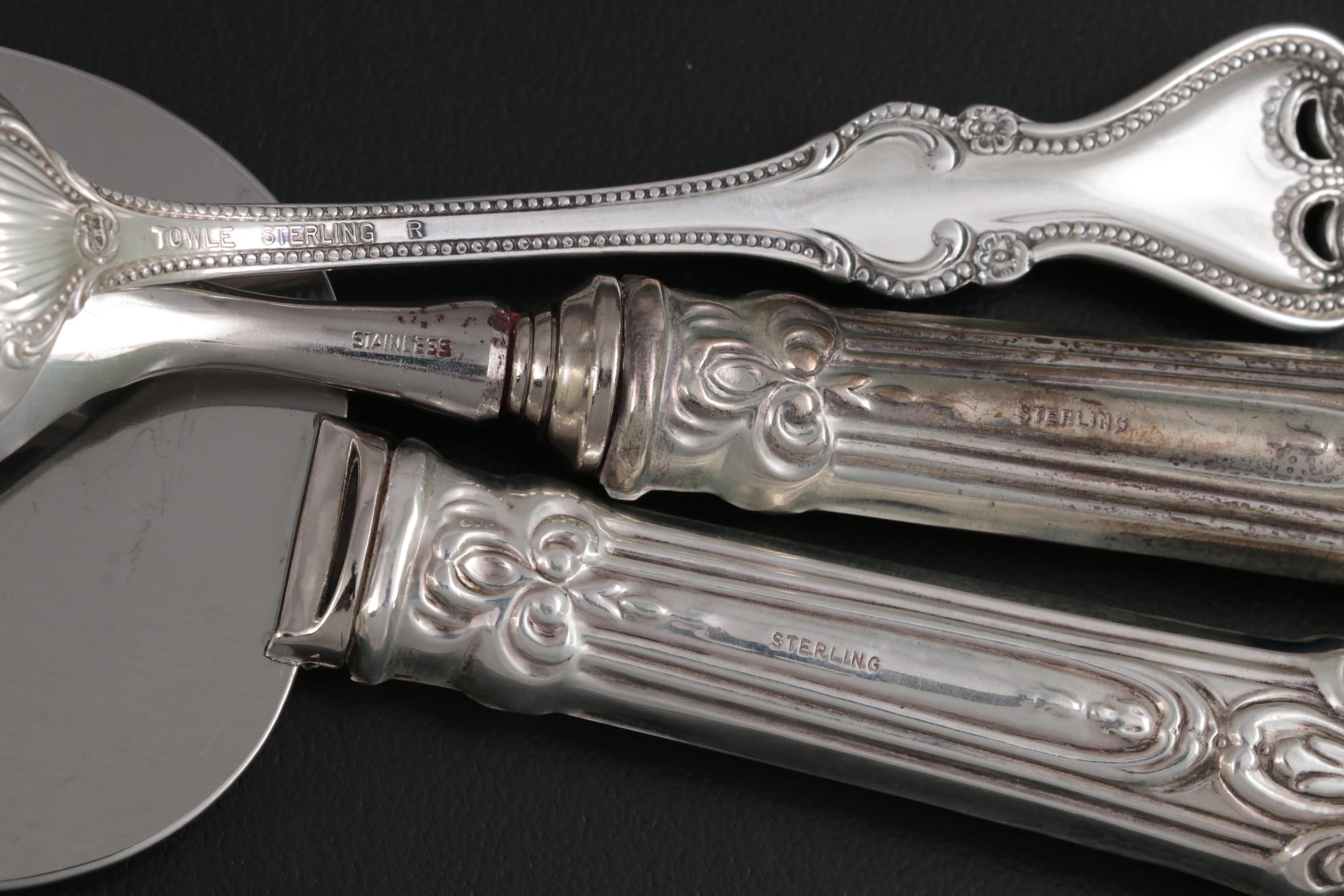 Wallace, Onieda with Other Sterling Silver and Silver Plate Flatware EBTH