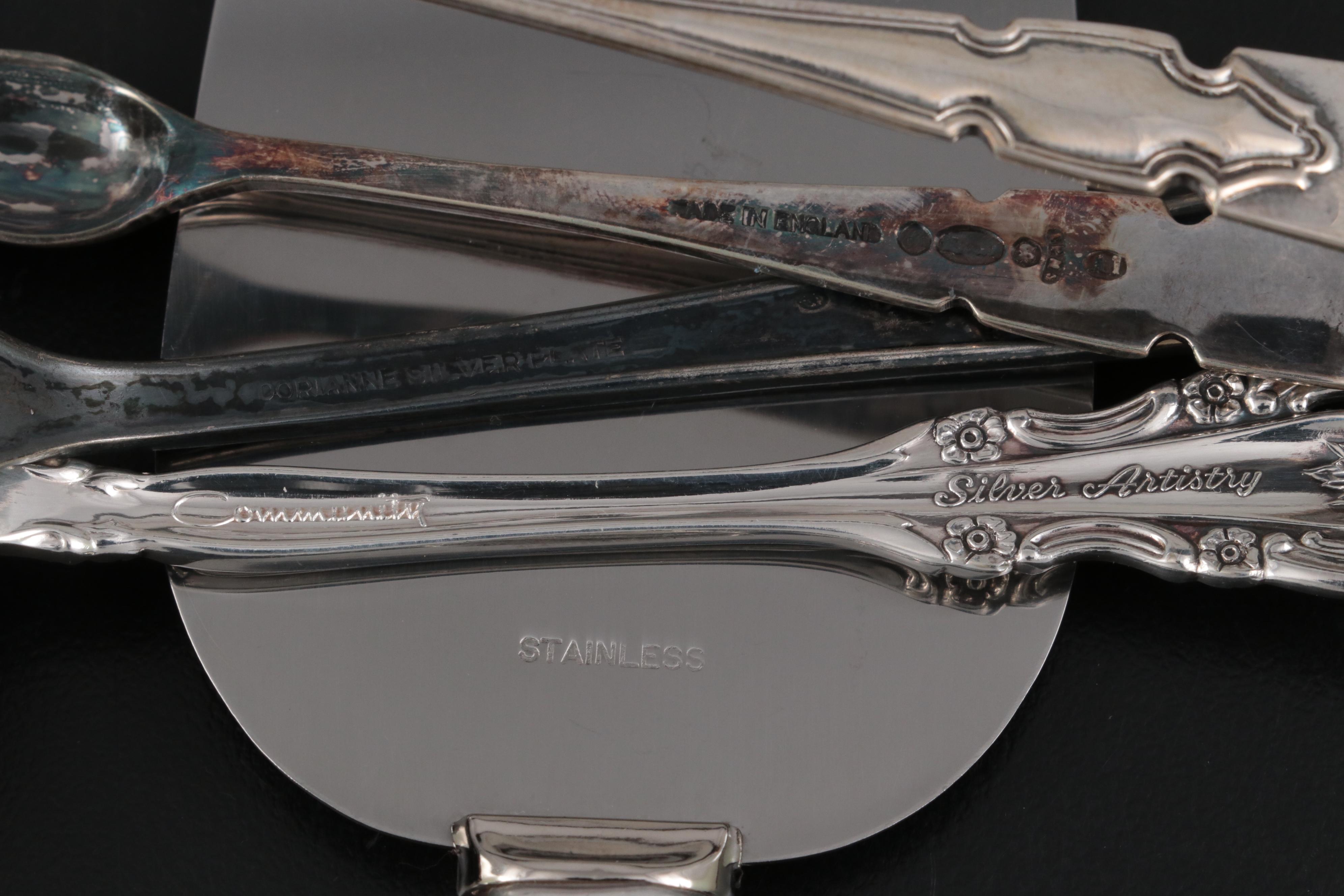 Wallace, Onieda with Other Sterling Silver and Silver Plate Flatware EBTH