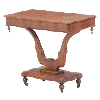 Victorian Walnut Side Table, Mid to Late 19th Century