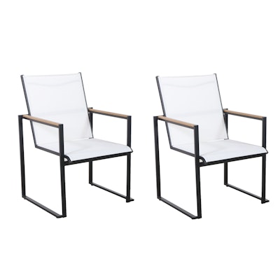 Pair of Project 62 Henning Modernist Patio Dining Chairs