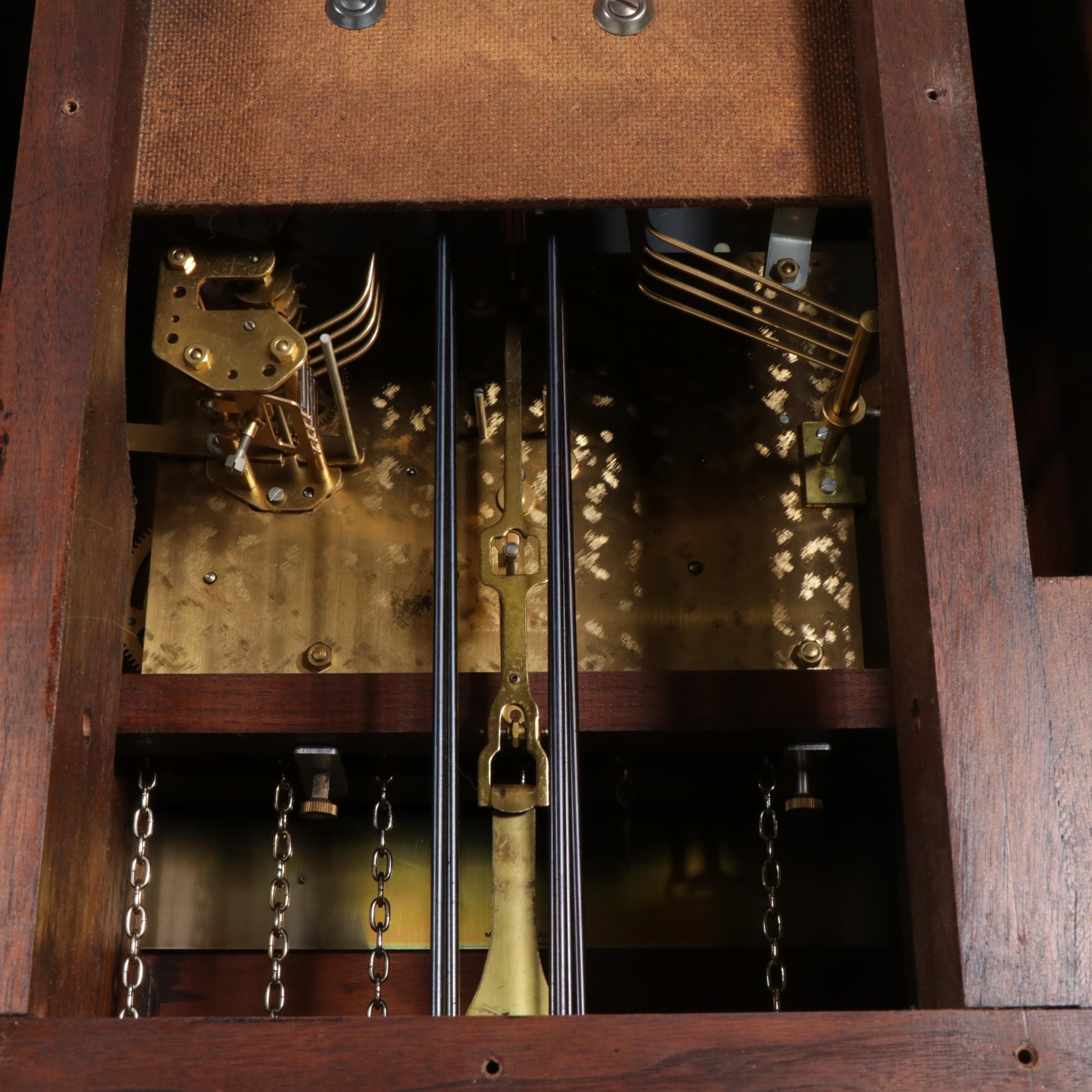 Mason & Sullivan Federal Style Walnut Case Grandfather Clock, Late 20th