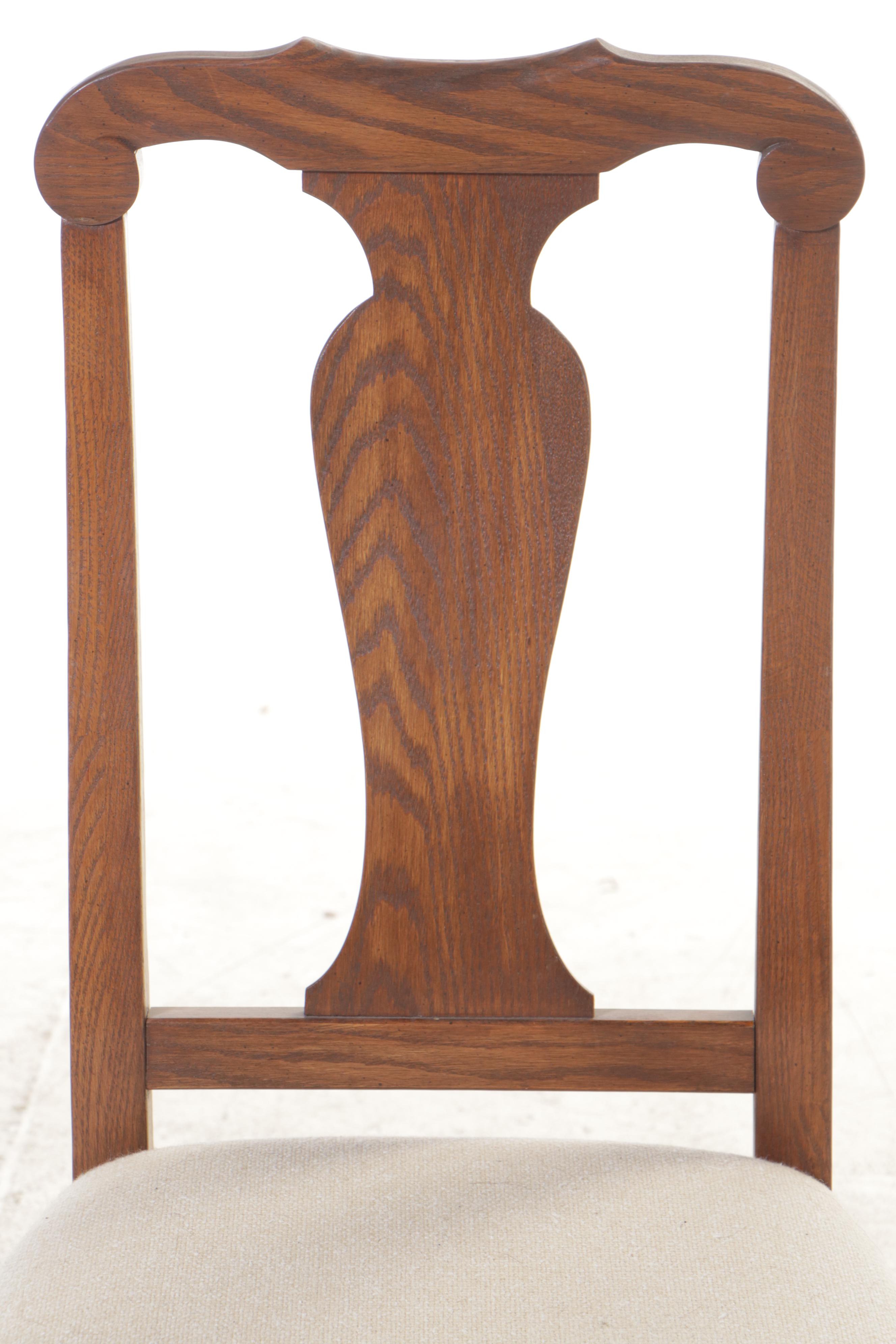 SevenPiece Pennsylvania House Queen Anne Style Oak Dining Set EBTH