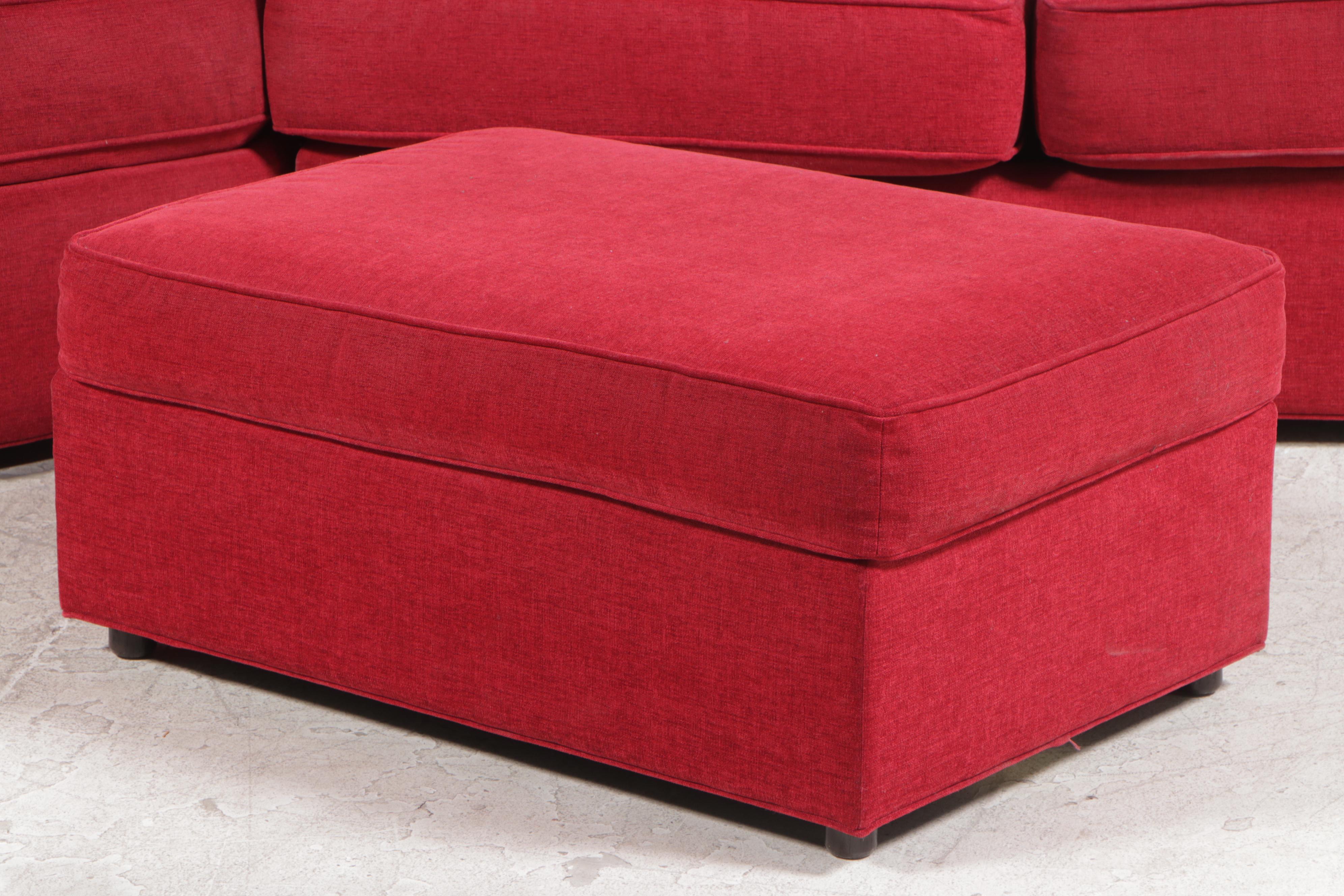 TwoPiece Norwalk Furniture CustomUpholstered Sectional Sofa and