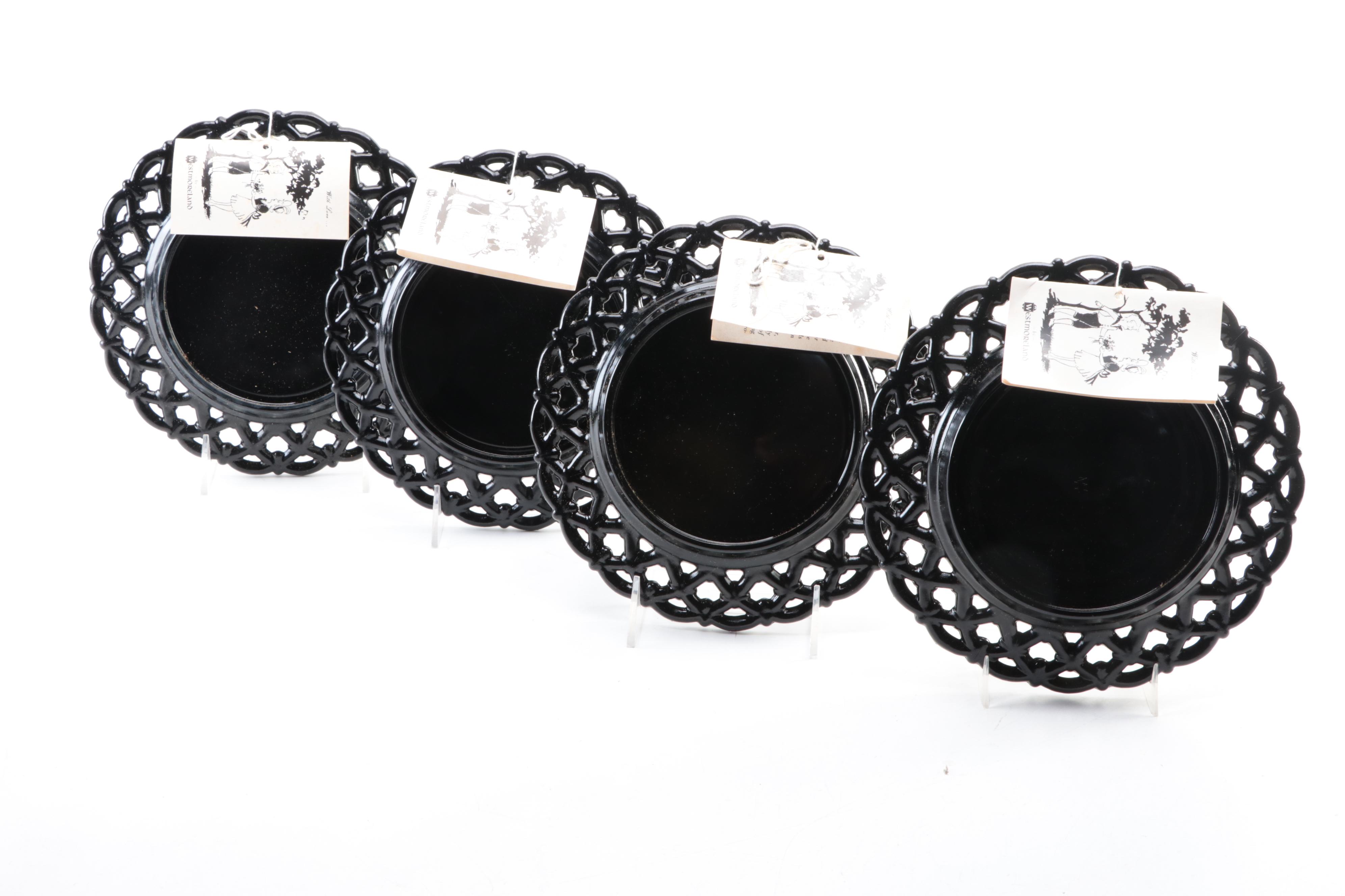 Westmoreland "Mary Gregory Reproduction" Plates and Other Cruet, 20th