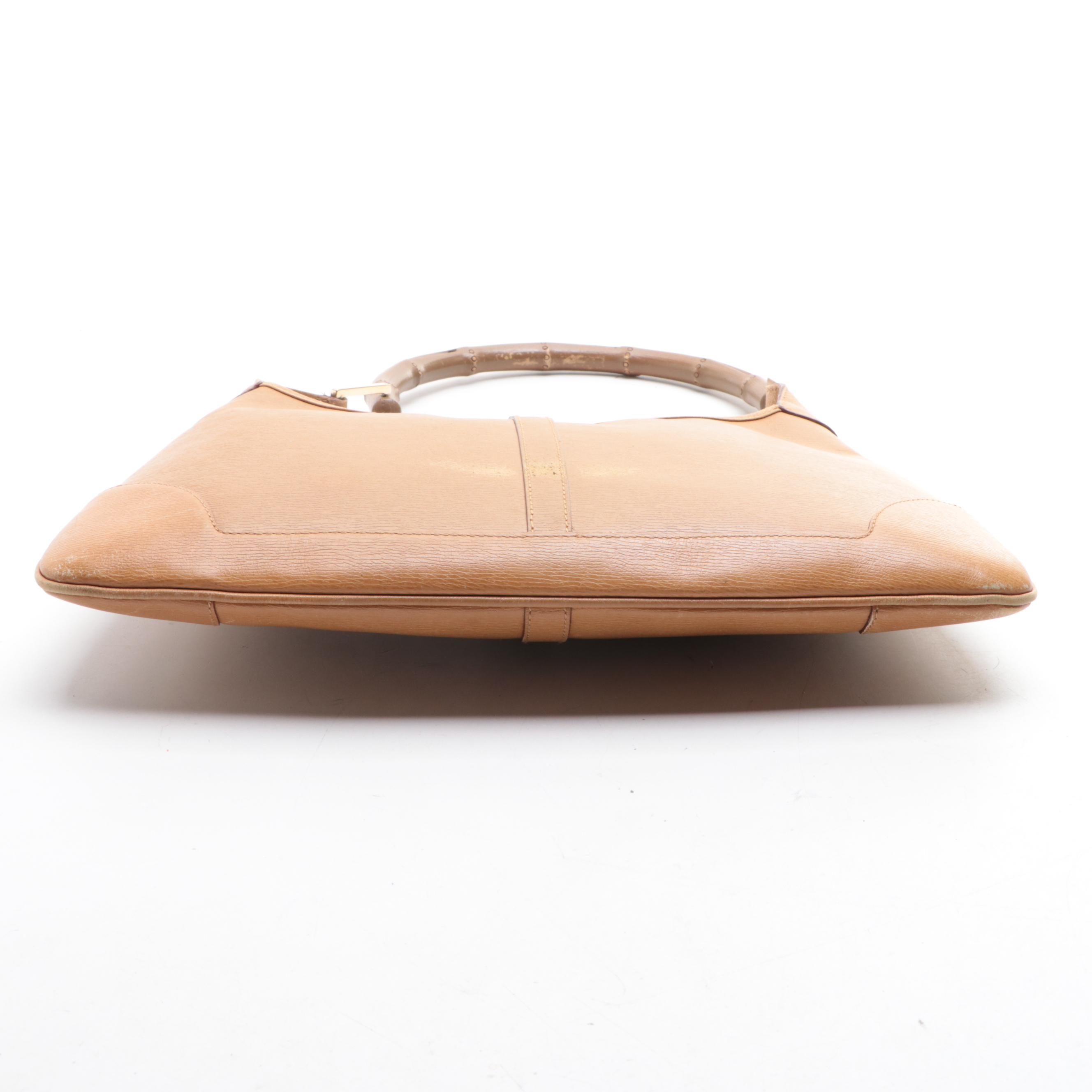 Gucci Bamboo Small Shoulder Bag in Grained Leather EBTH