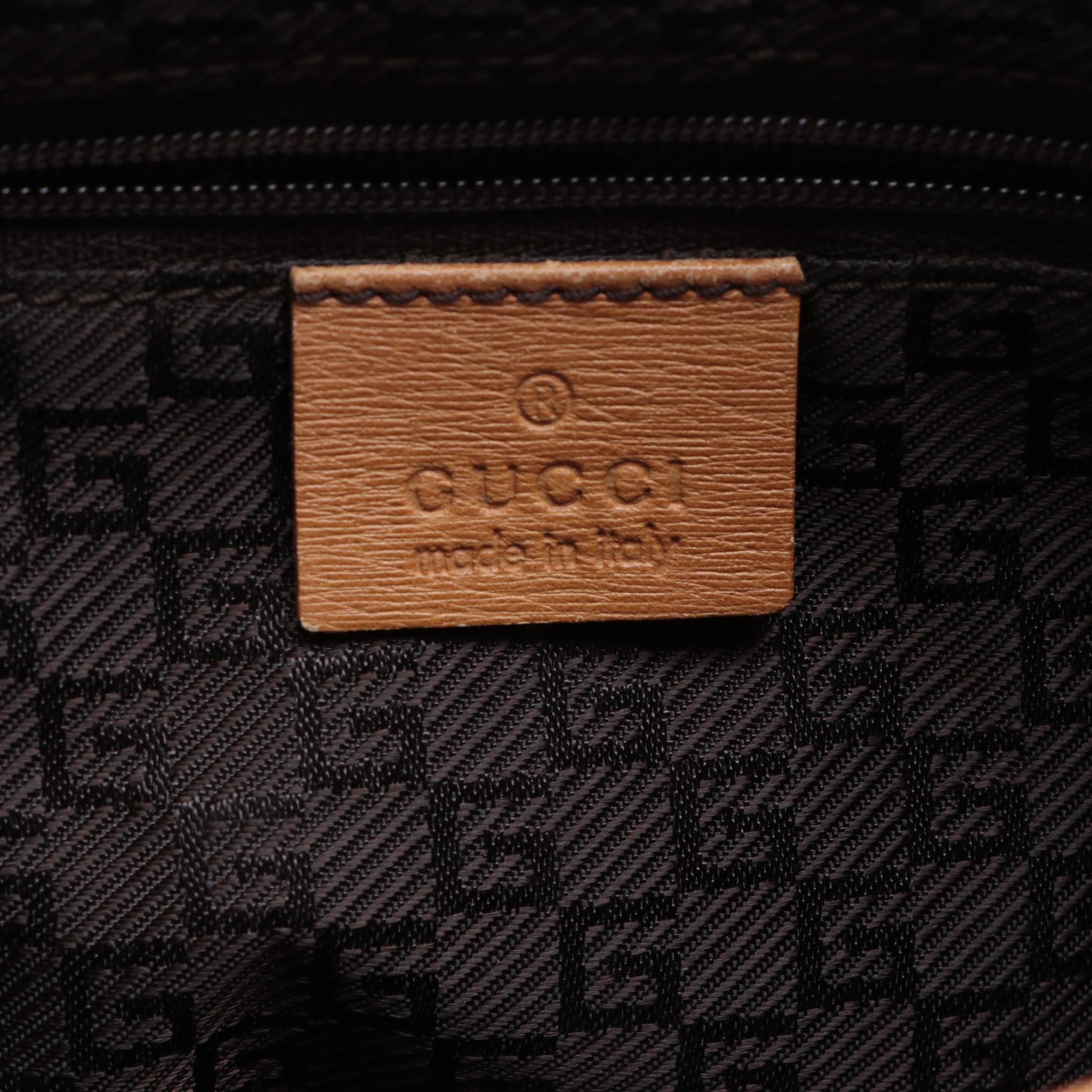 Gucci Bamboo Small Shoulder Bag in Grained Leather EBTH