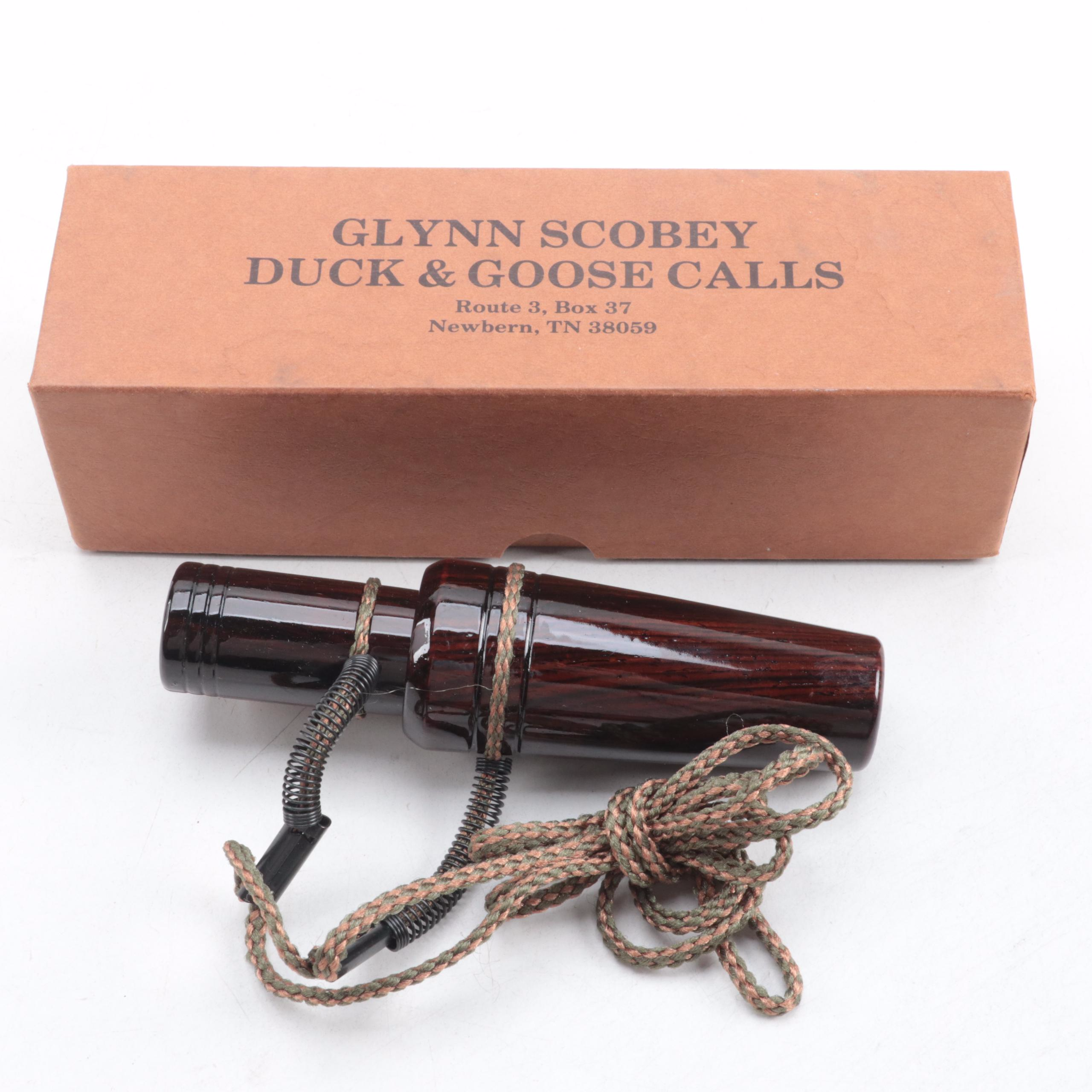 Glynn Scobey HandCrafted Wooden Magnum Goose and Mallard Duck Calls EBTH