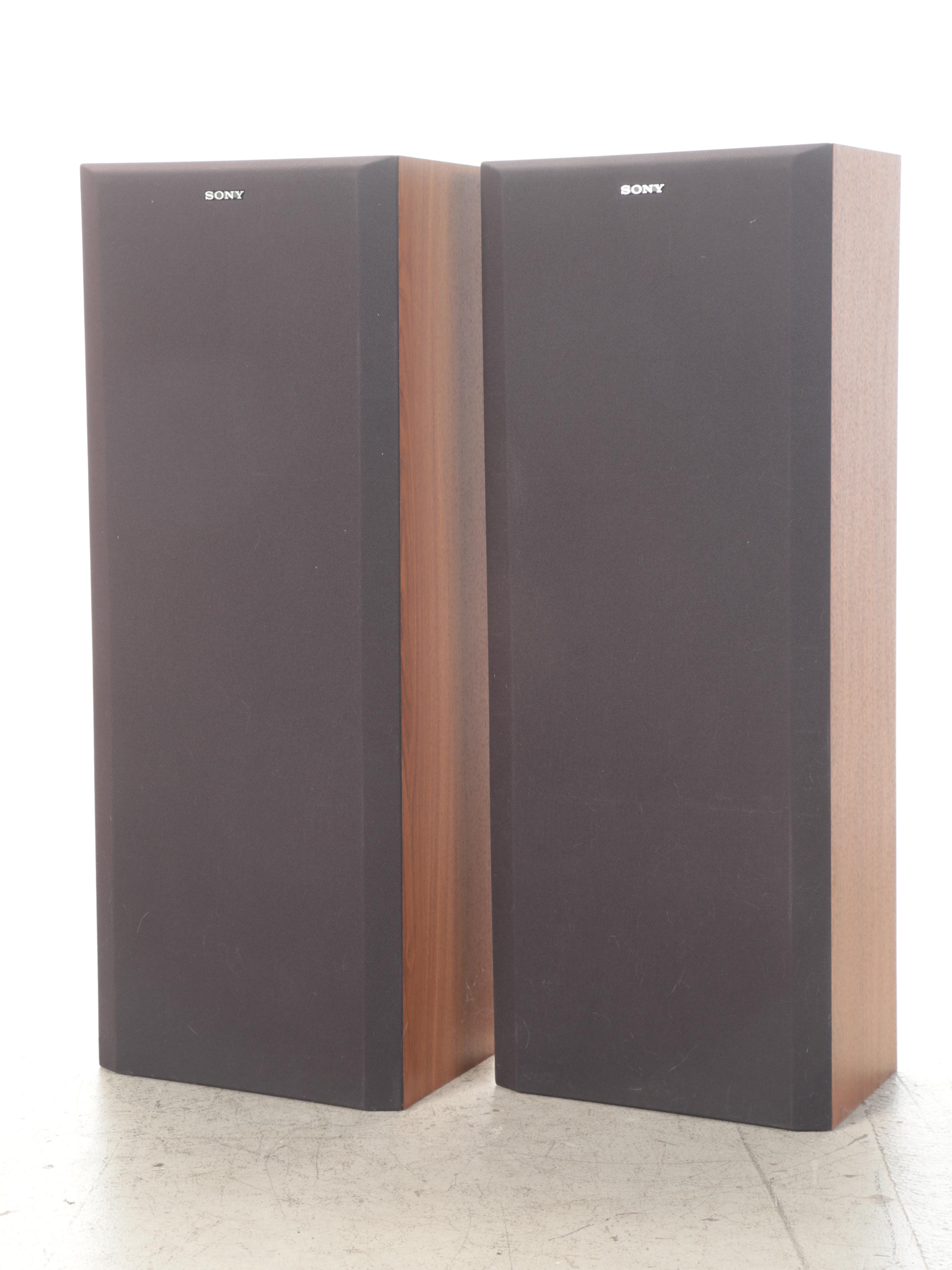 Sony Audio Rack and Integrated Stereo HiFi System With Speakers EBTH