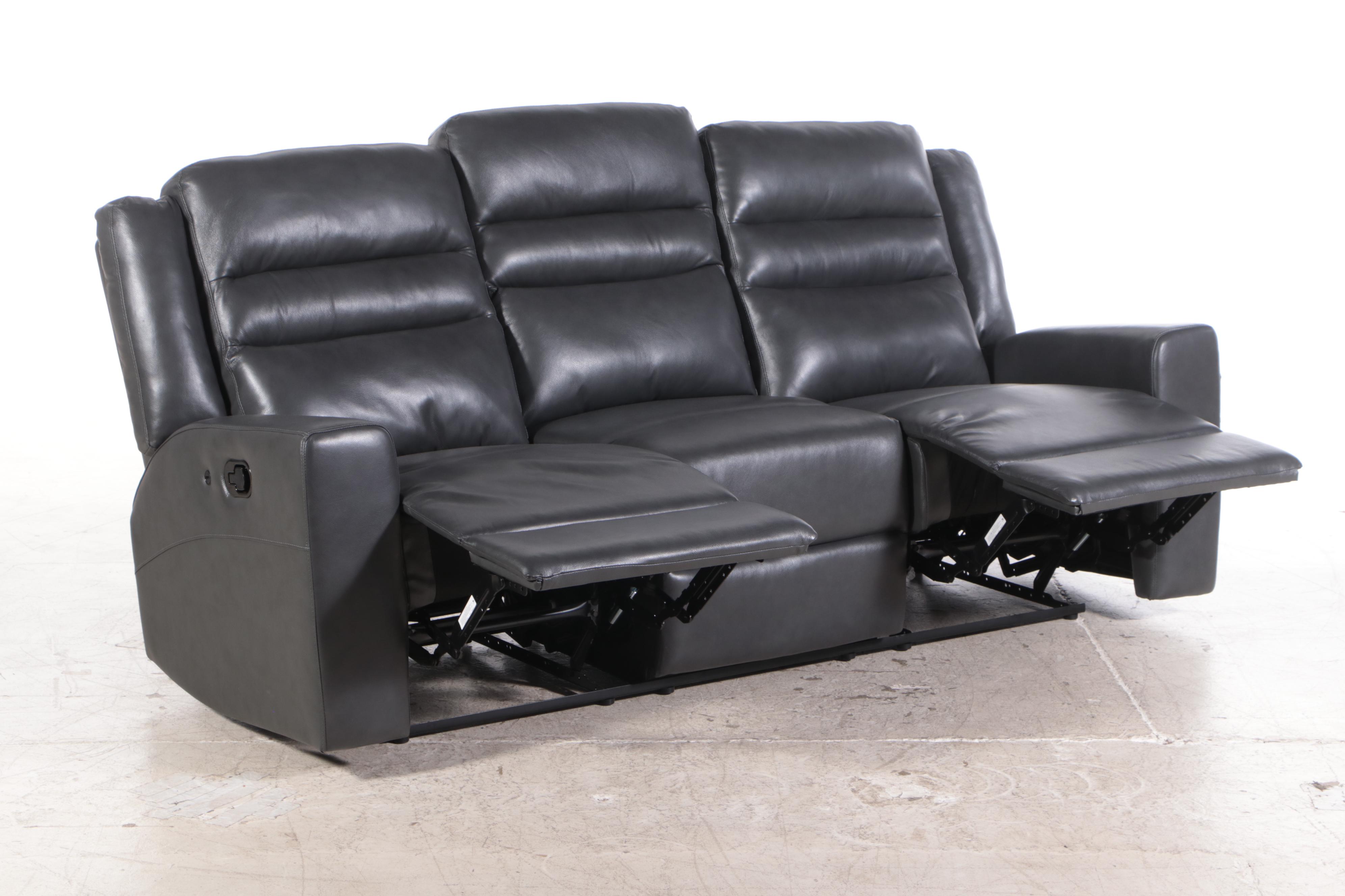 Member's Mark Easton Leather Reclining Sofa EBTH