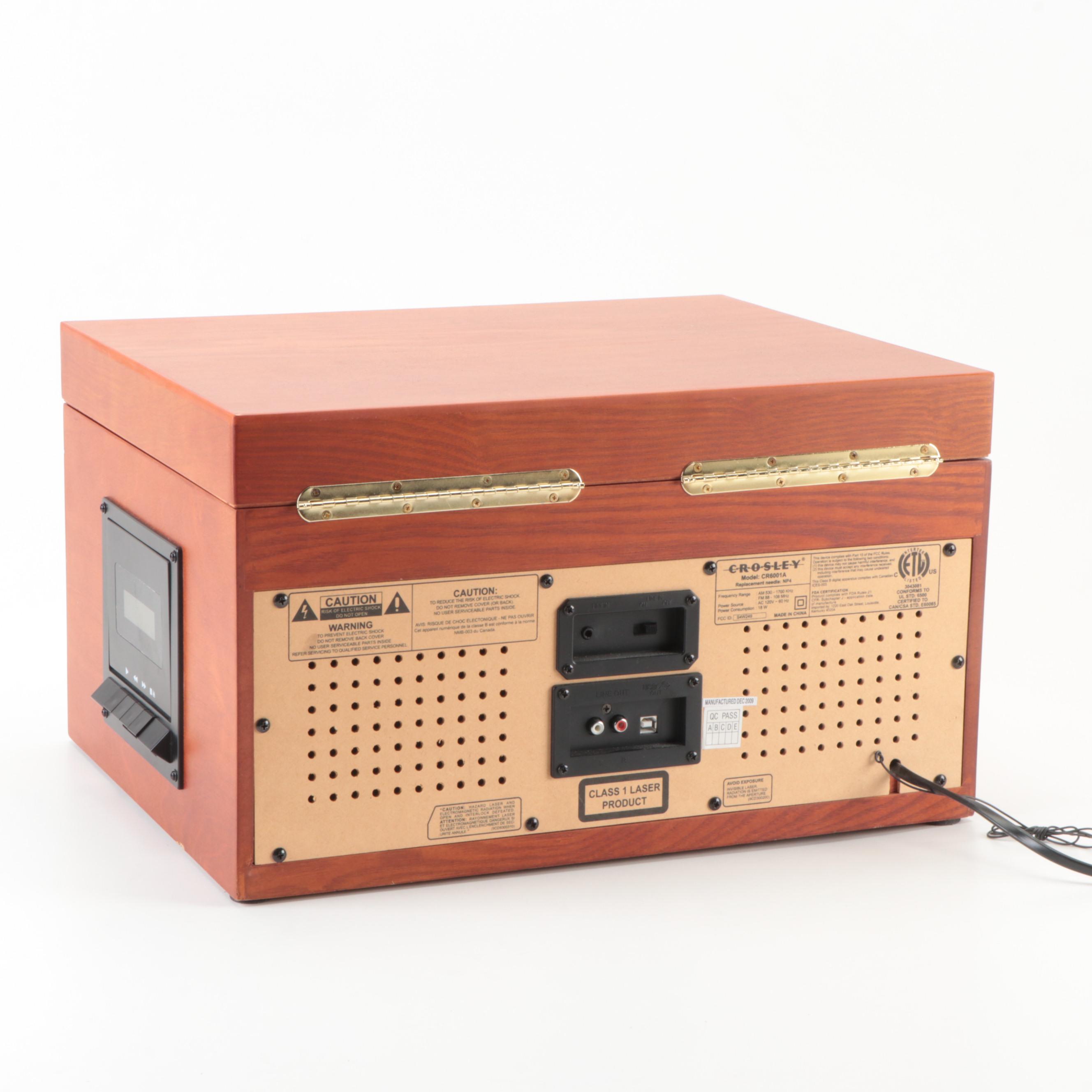 Crosley CR6001A Turntable with AM/FM Radio, CD, and Tape Player | EBTH