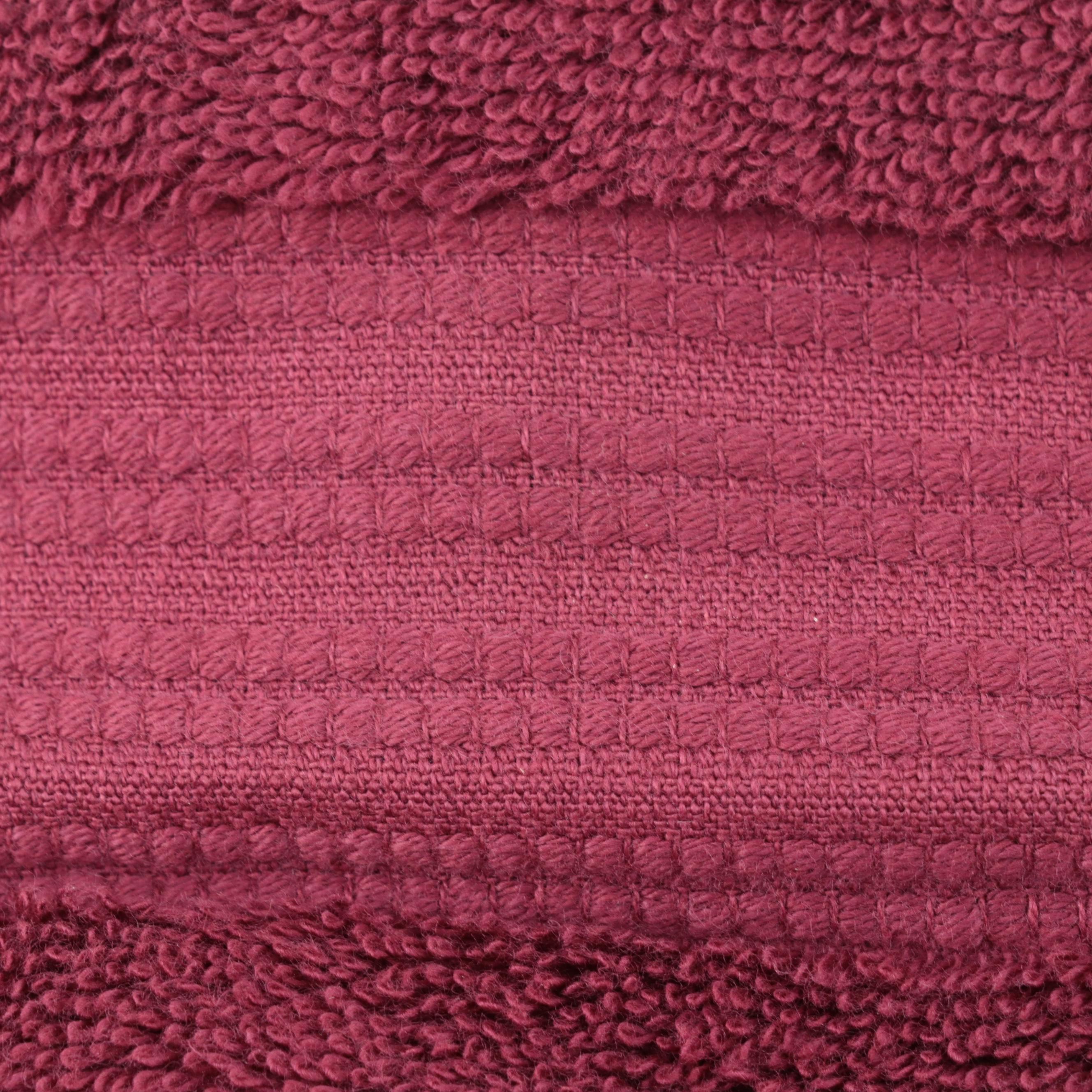 Set of Eight Maroon Total Fresh Oversized Bath Towels EBTH