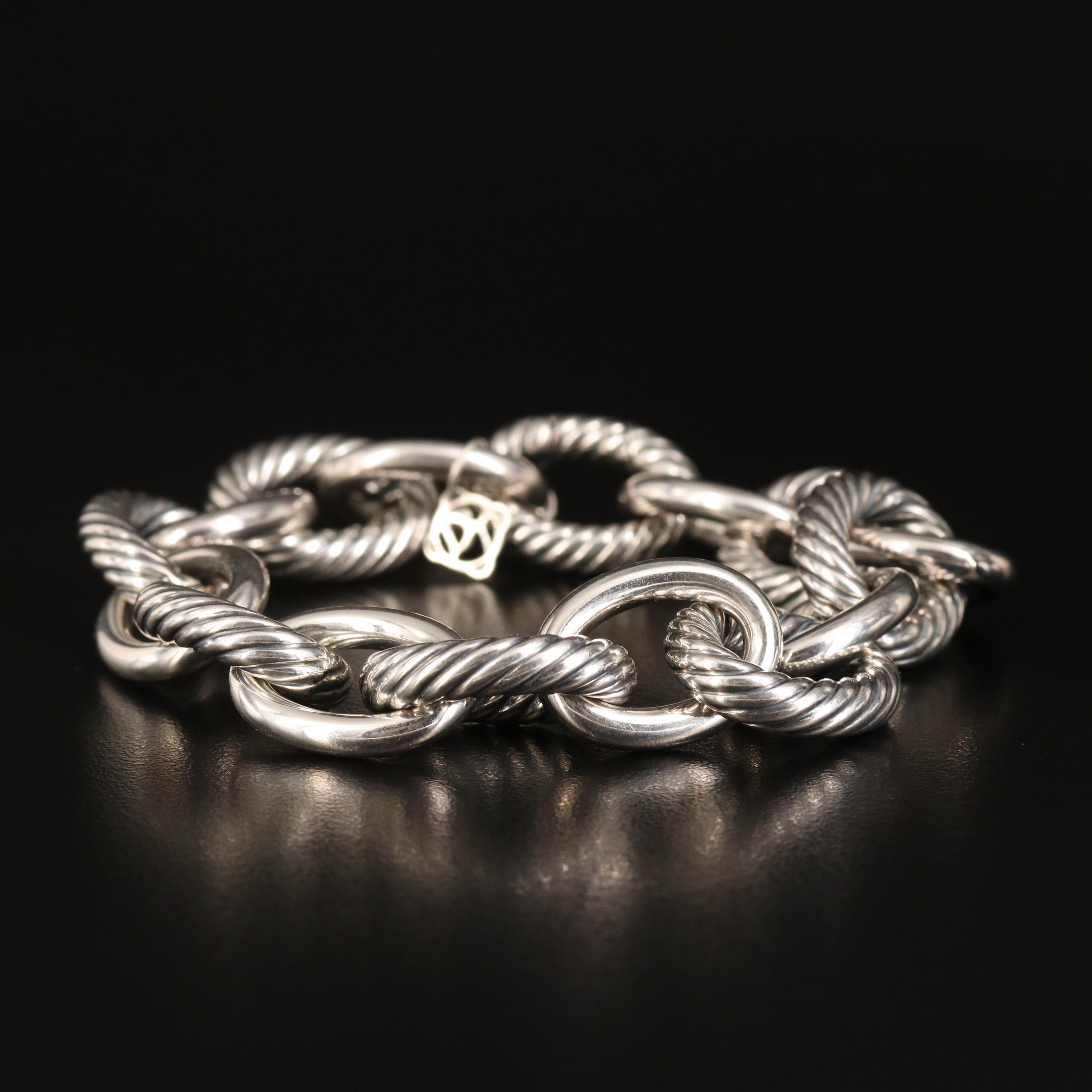 David Yurman Oval Link Chain Bracelet in Sterling EBTH