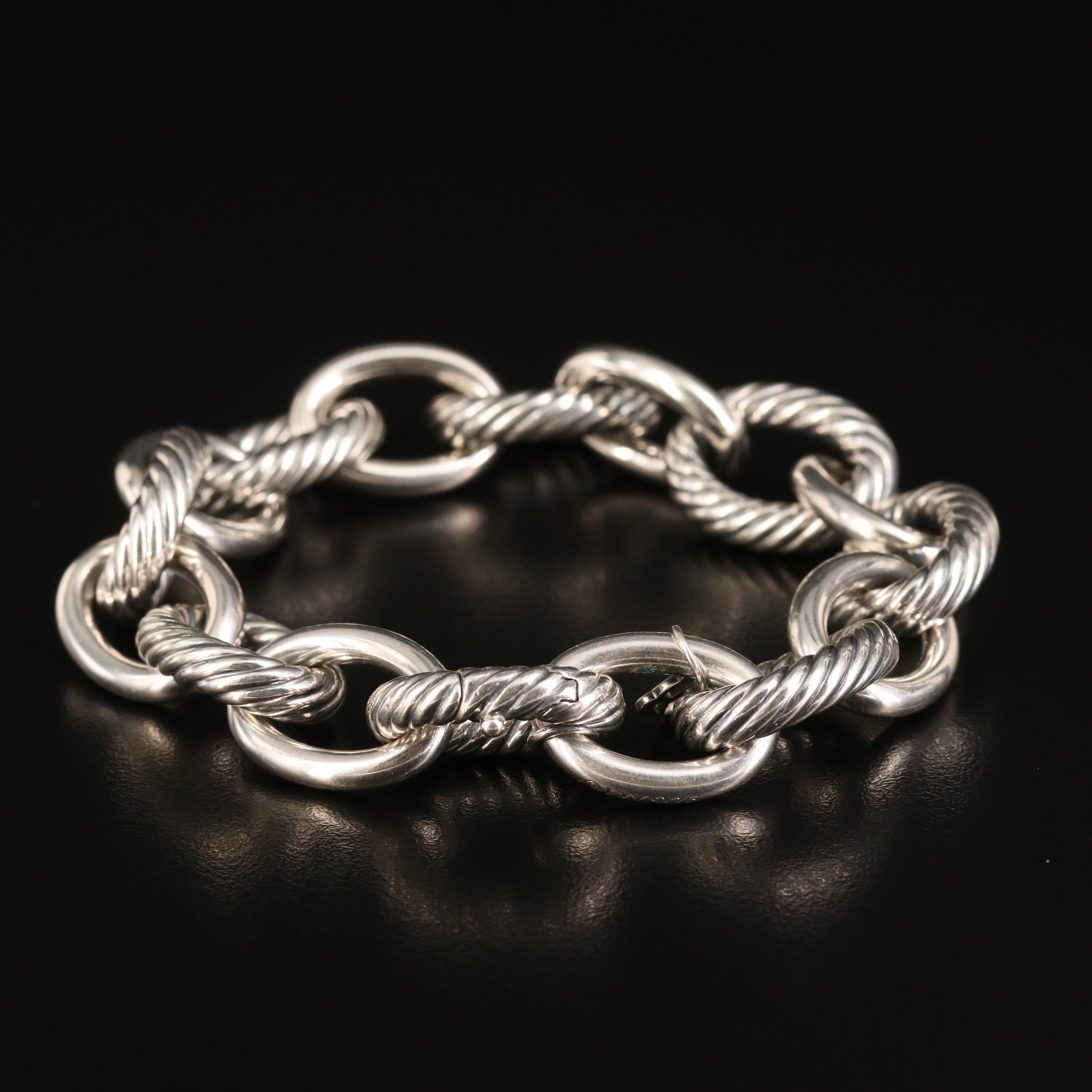 David Yurman Oval Link Chain Bracelet in Sterling EBTH