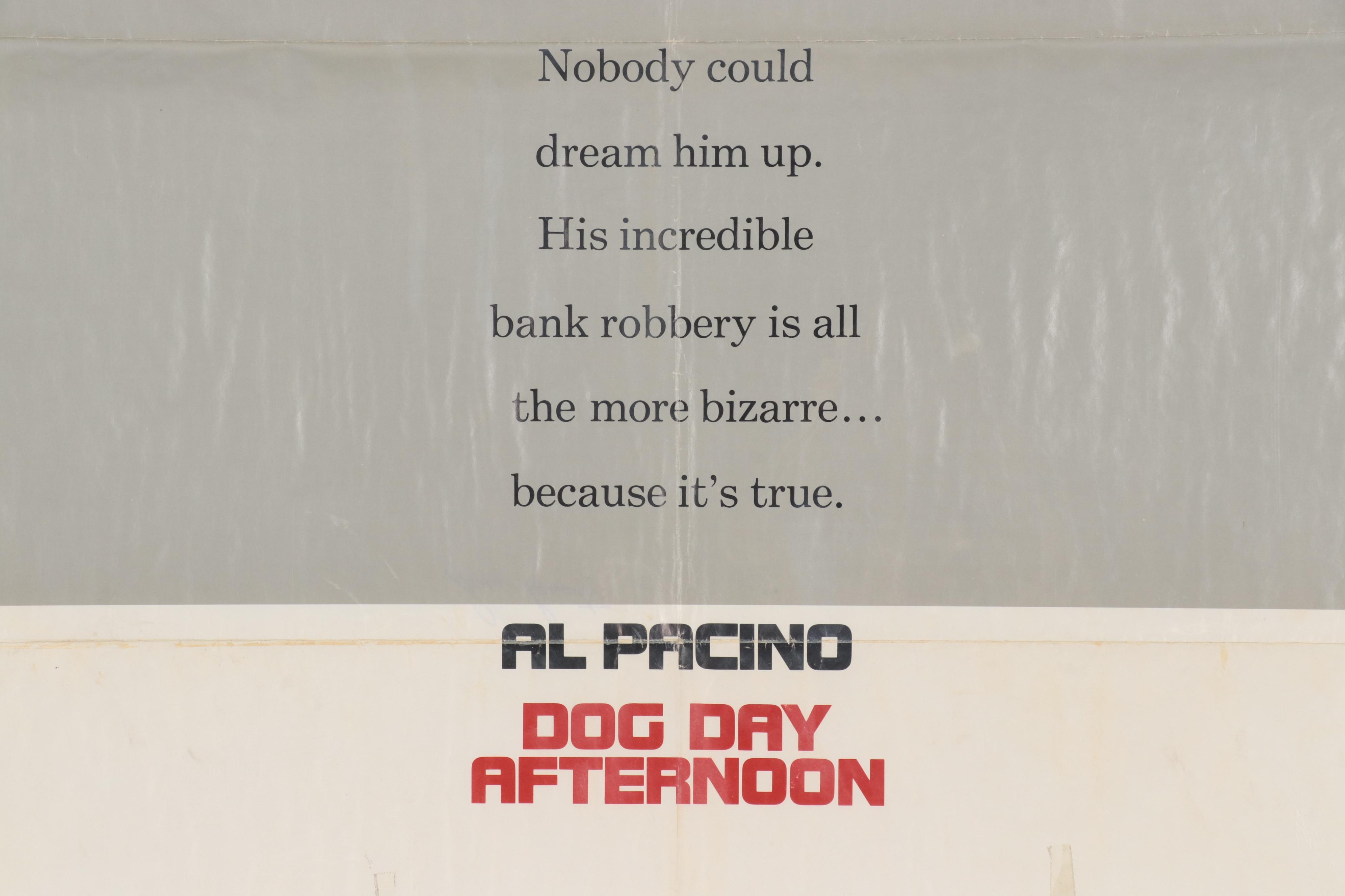 "Dog Day Afternoon" One Sheet Film Poster, 1975 | EBTH